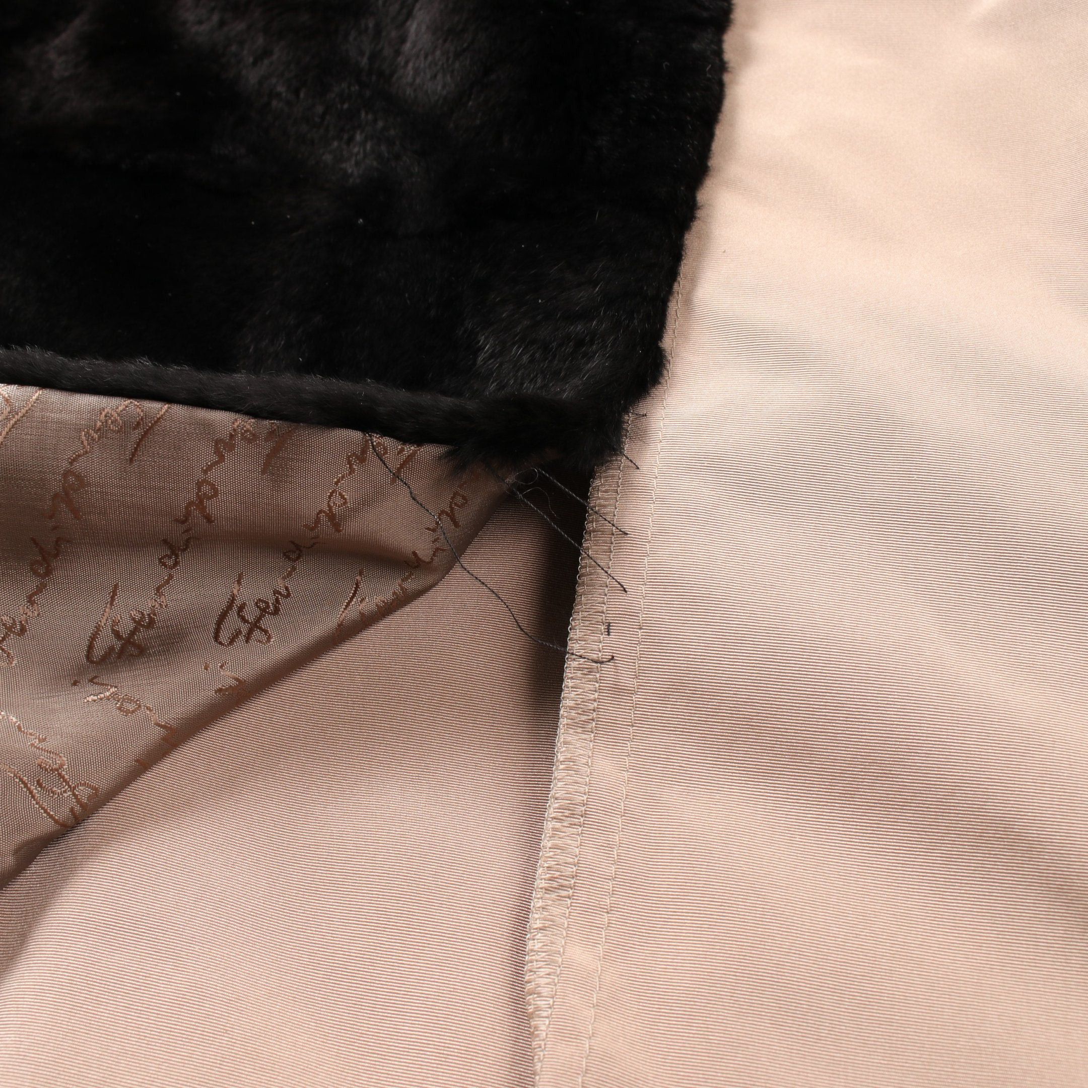 Fendi Fendi Gown Coat Long Cupra Fur Beige Size ONE SIZE - 8 Thumbnail