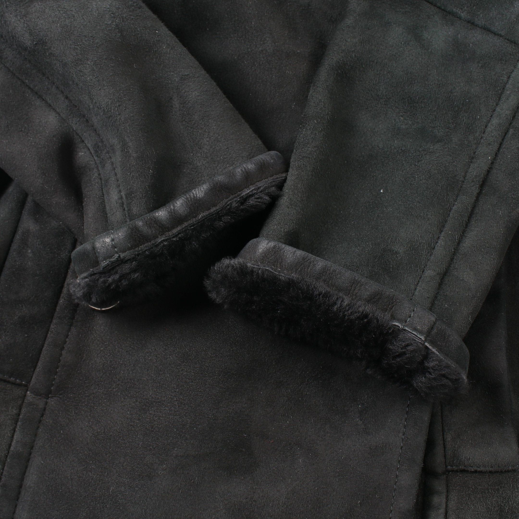 Gucci Gucci Mouton Coat Stand Collar Shearling Black Double Breasted Size ONE SIZE - 6 Thumbnail
