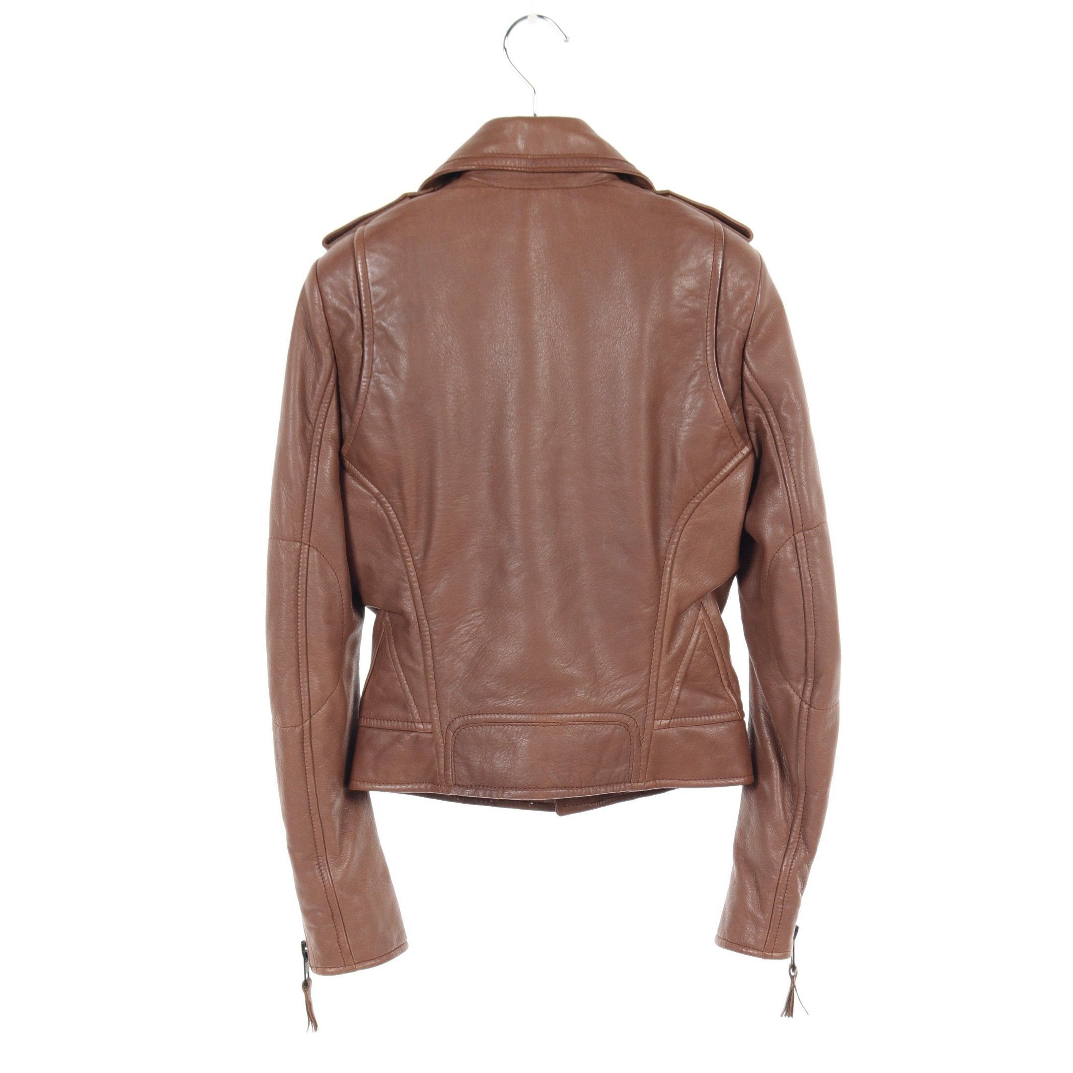 Balenciaga Balenciaga Double Riders Jacket Lamb Leather Brown Size ONE SIZE - 2 Thumbnail