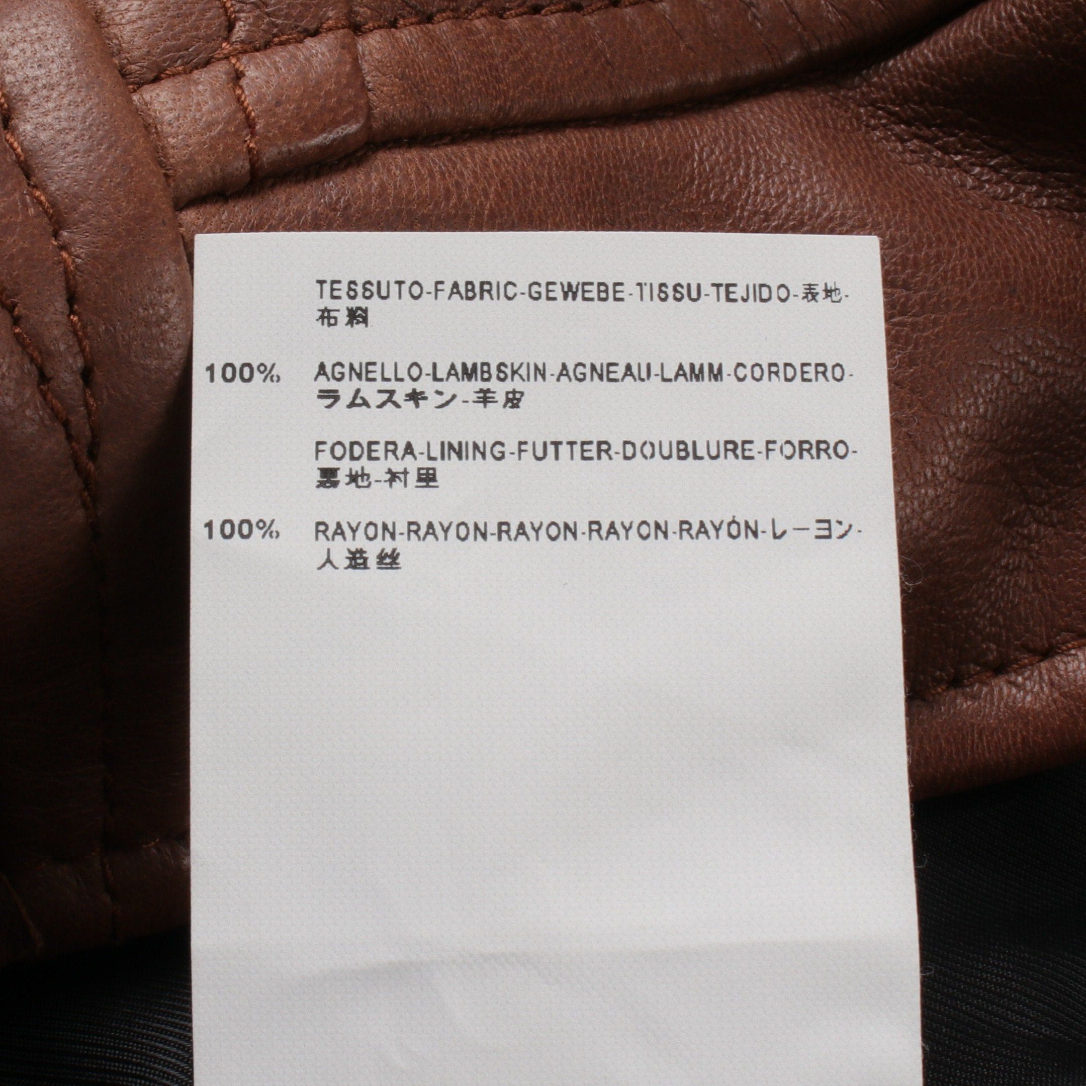Balenciaga Balenciaga Double Riders Jacket Lamb Leather Brown Size ONE SIZE - 4 Thumbnail