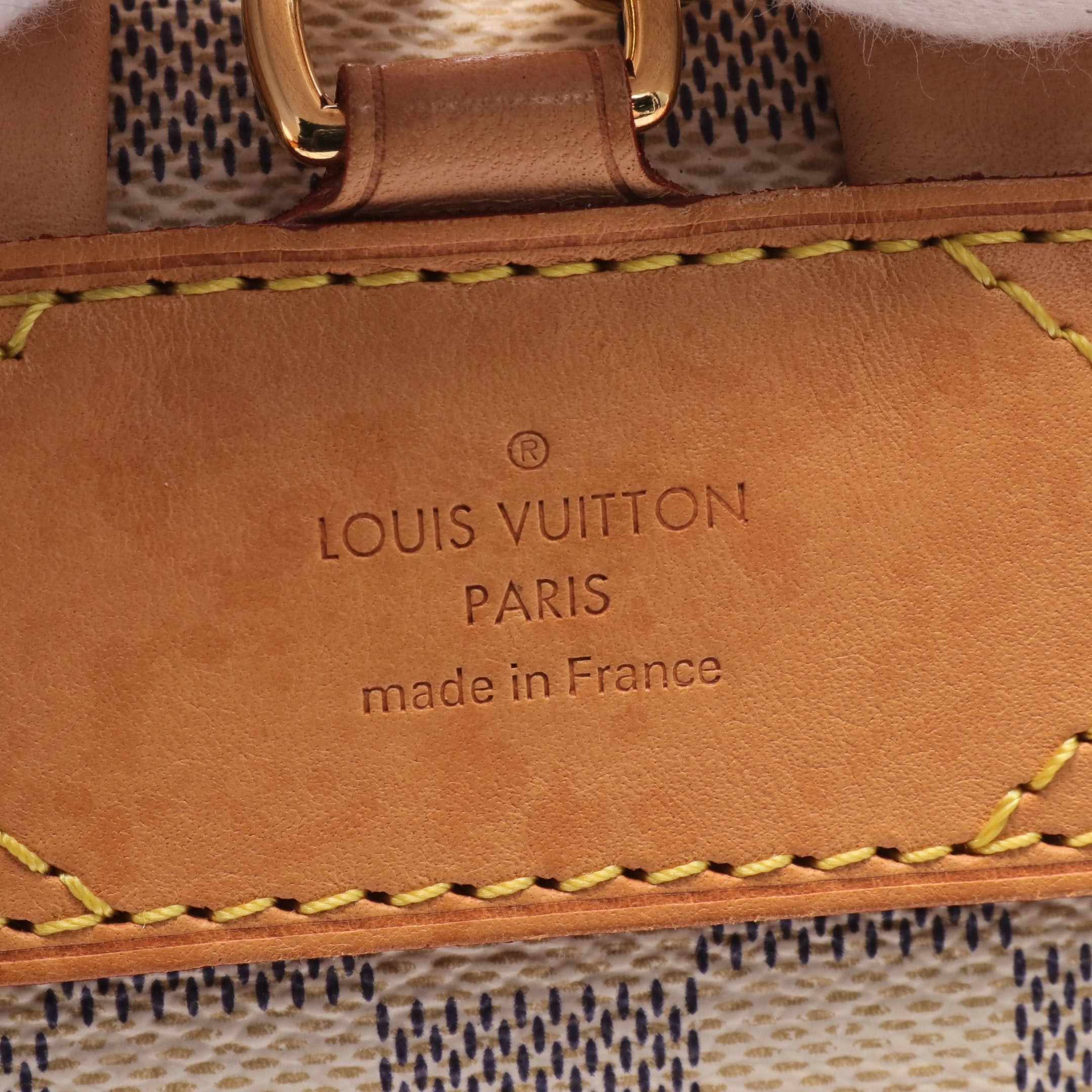 Louis Vuitton Louis Vuitton Speron Bb Damier Azur Backpack Rucksack Leather White Size ONE SIZE - 4 Thumbnail
