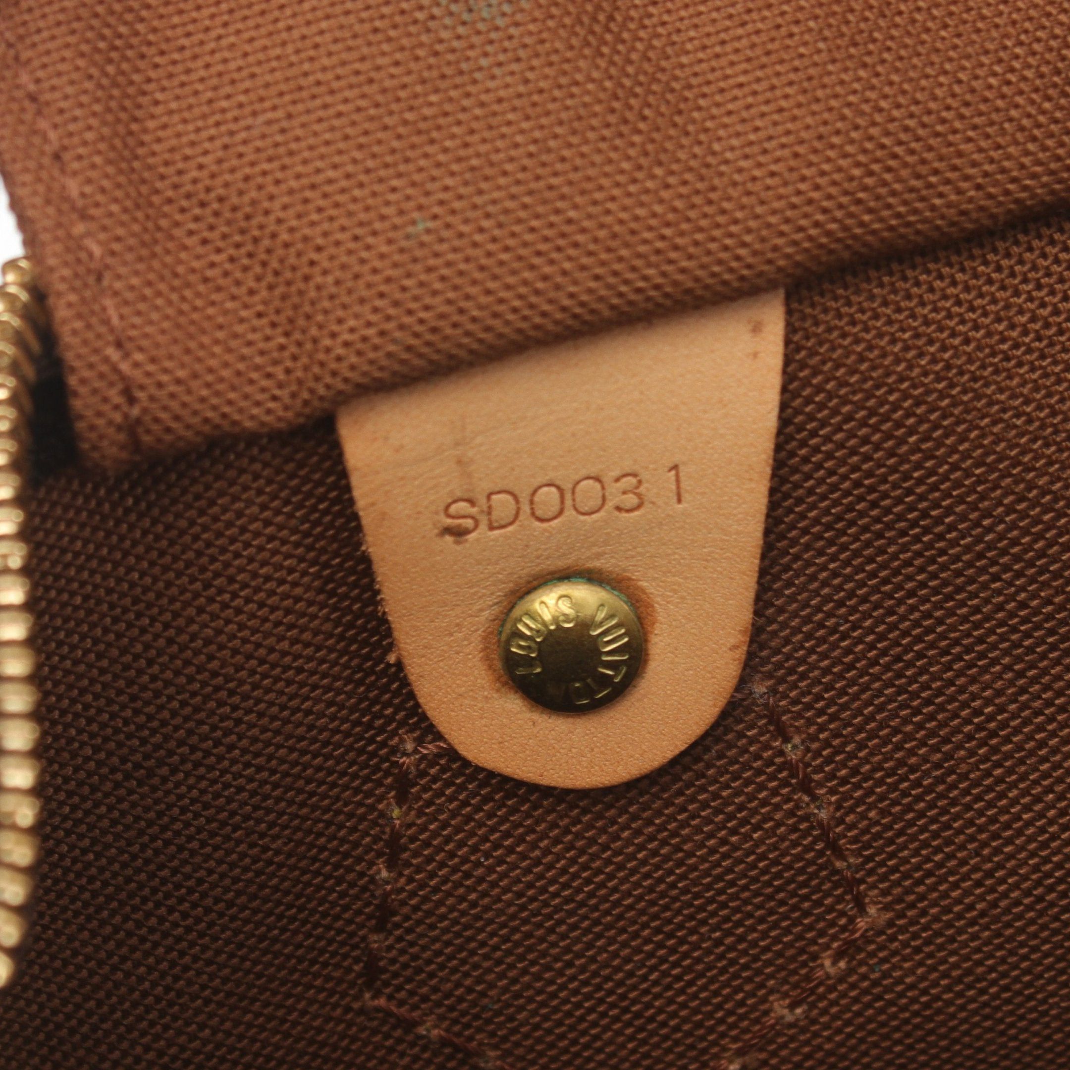 Louis Vuitton Louis Vuitton Speedy 30 Monogram Handbag Leather Brown Size ONE SIZE - 5 Thumbnail