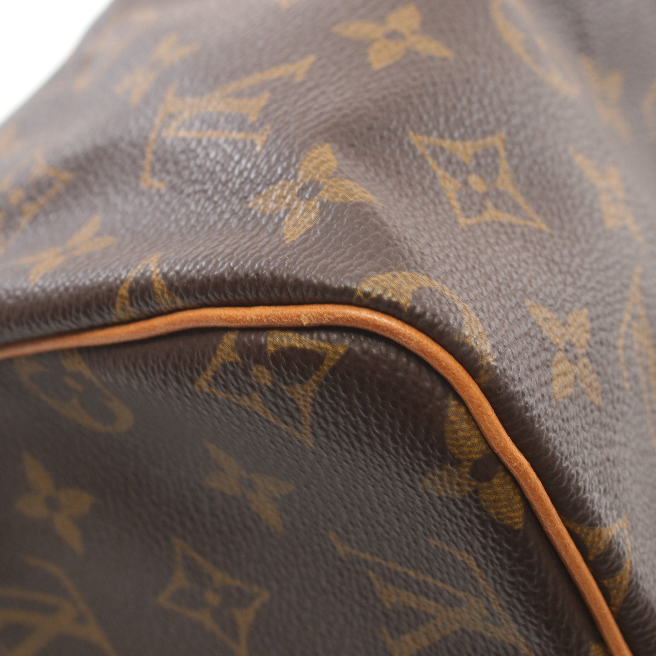 Louis Vuitton Louis Vuitton Speedy 30 Monogram Handbag Leather Brown Size ONE SIZE - 7 Thumbnail