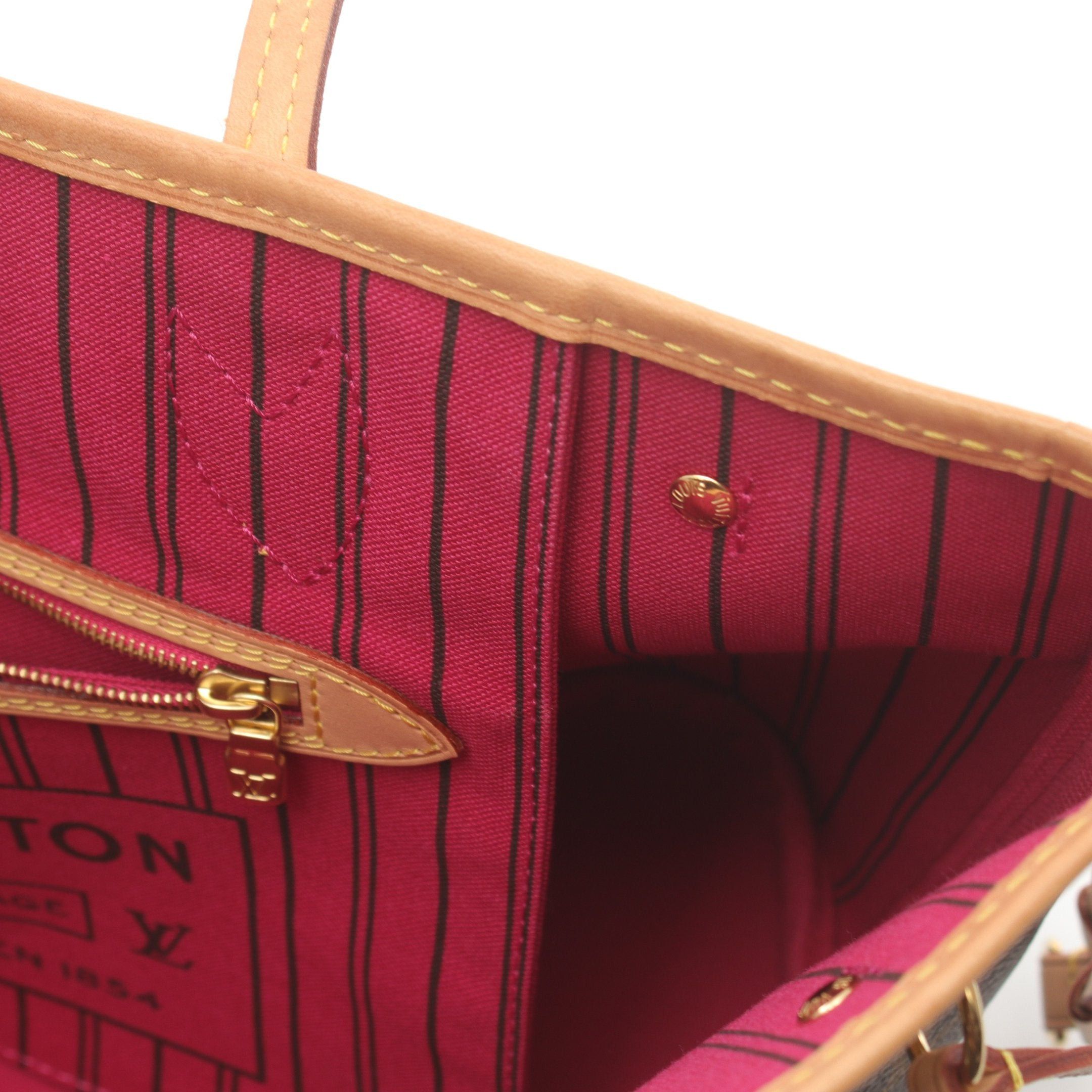 Louis Vuitton Louis Vuitton Neverfull Pm Monogram Pivoine Handbag Tote Bag Leather Brown Size ONE SIZE - 5 Thumbnail