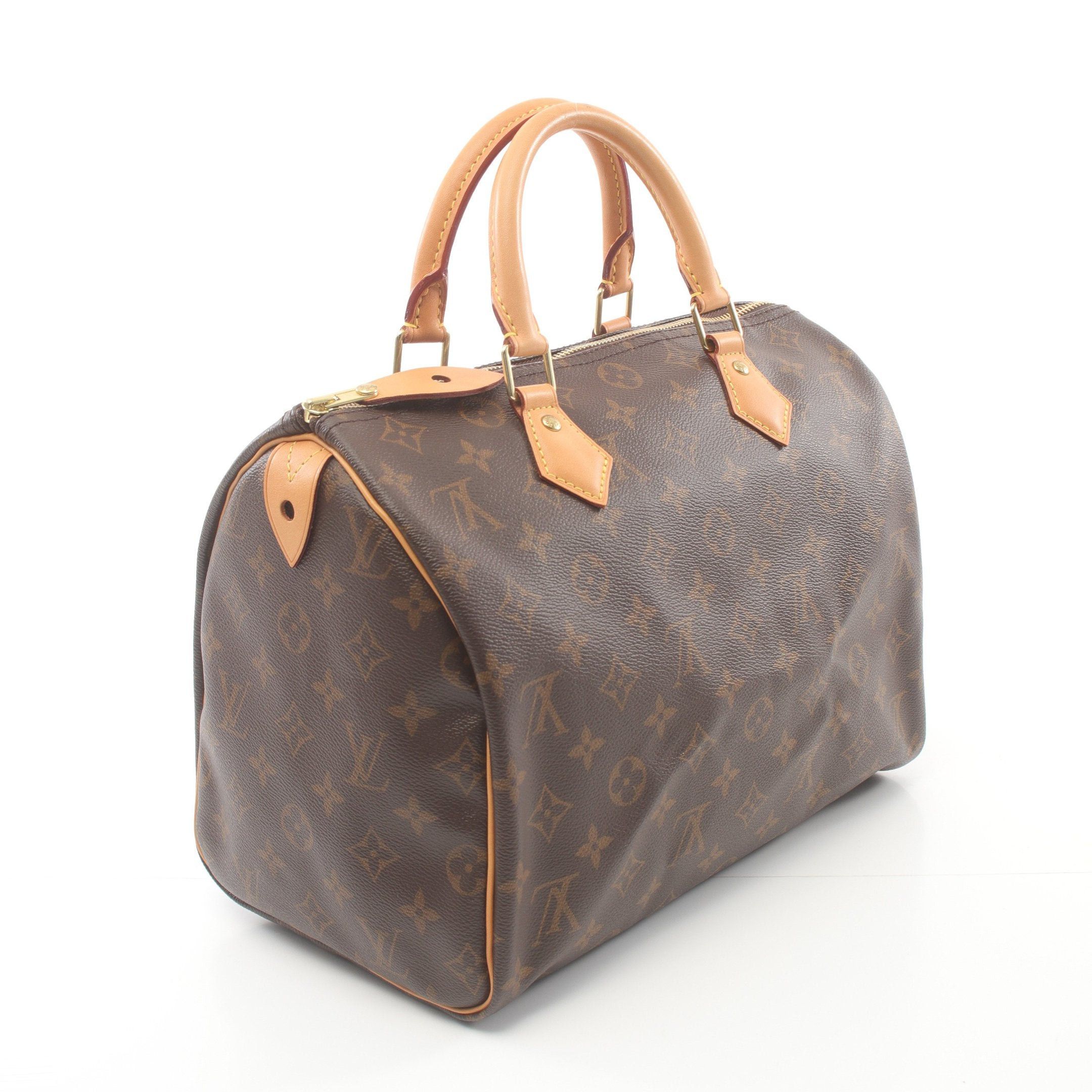 Louis Vuitton Louis Vuitton Speedy 30 Monogram Handbag Leather Brown Size ONE SIZE - 2 Thumbnail
