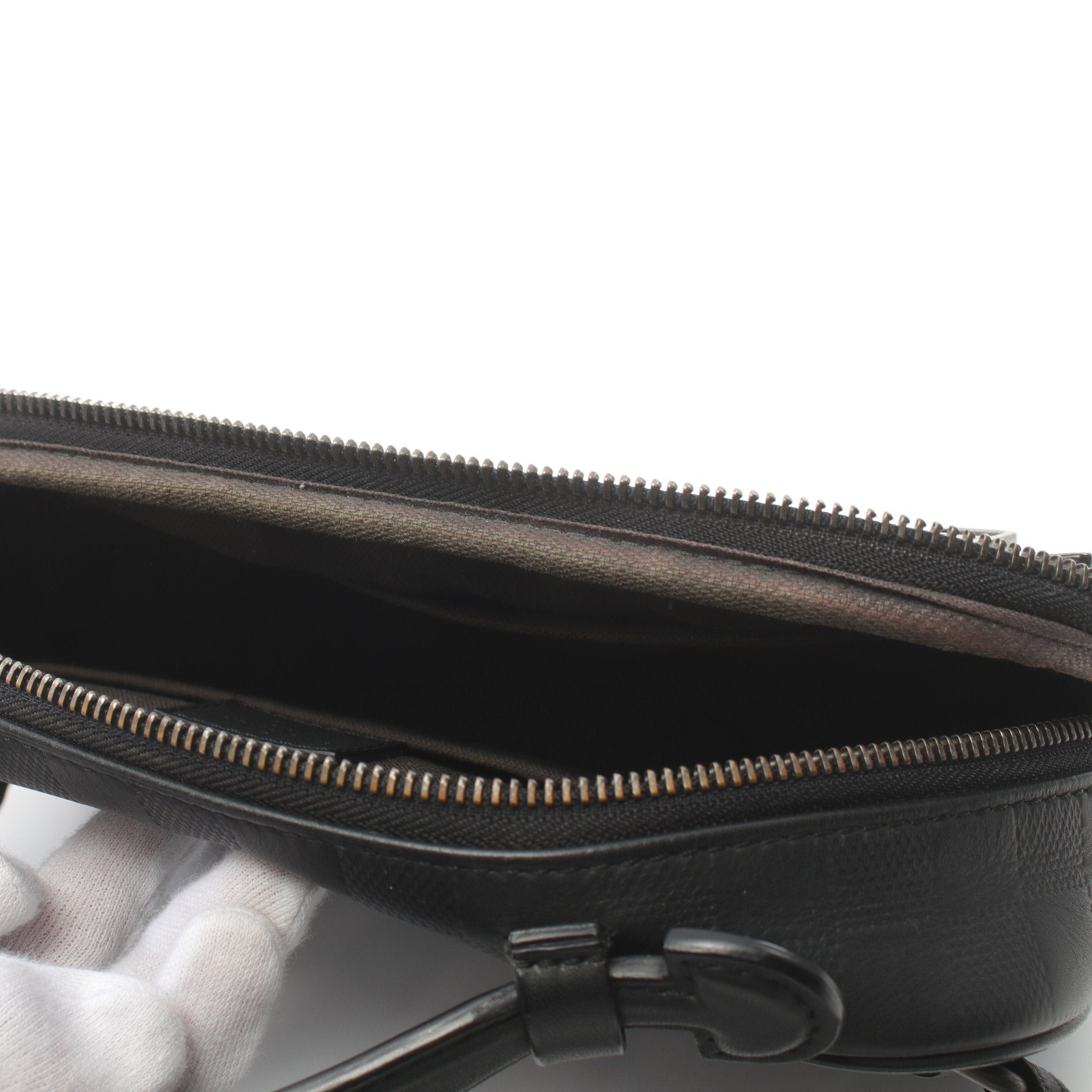 Louis Vuitton Louis Vuitton Ambler Damier Infini Onyx Body Bag Waist Leather Black Size ONE SIZE - 6 Thumbnail