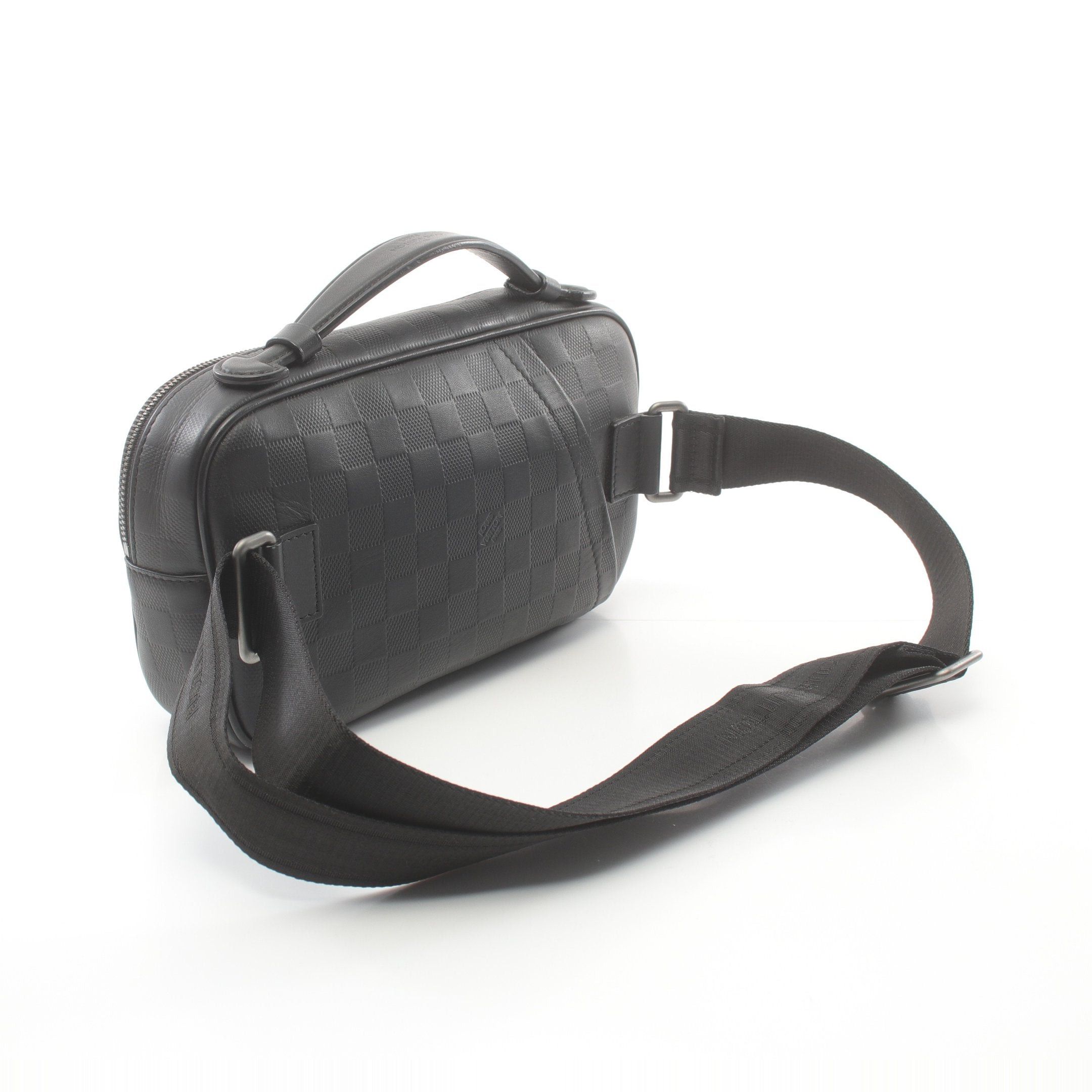 Louis Vuitton Louis Vuitton Ambler Damier Infini Onyx Body Bag Waist Leather Black Size ONE SIZE - 2 Thumbnail