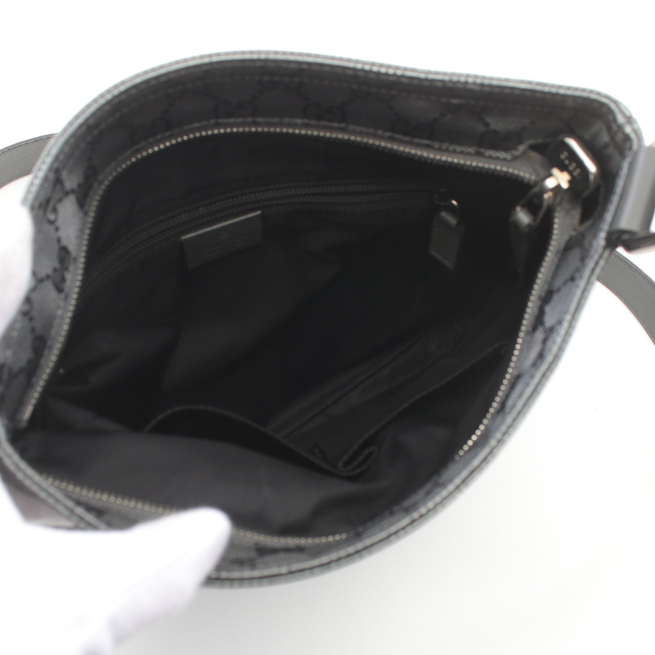 Gucci Gucci Gg Imprime Shoulder Bag Leather Gray Size ONE SIZE - 3 Thumbnail