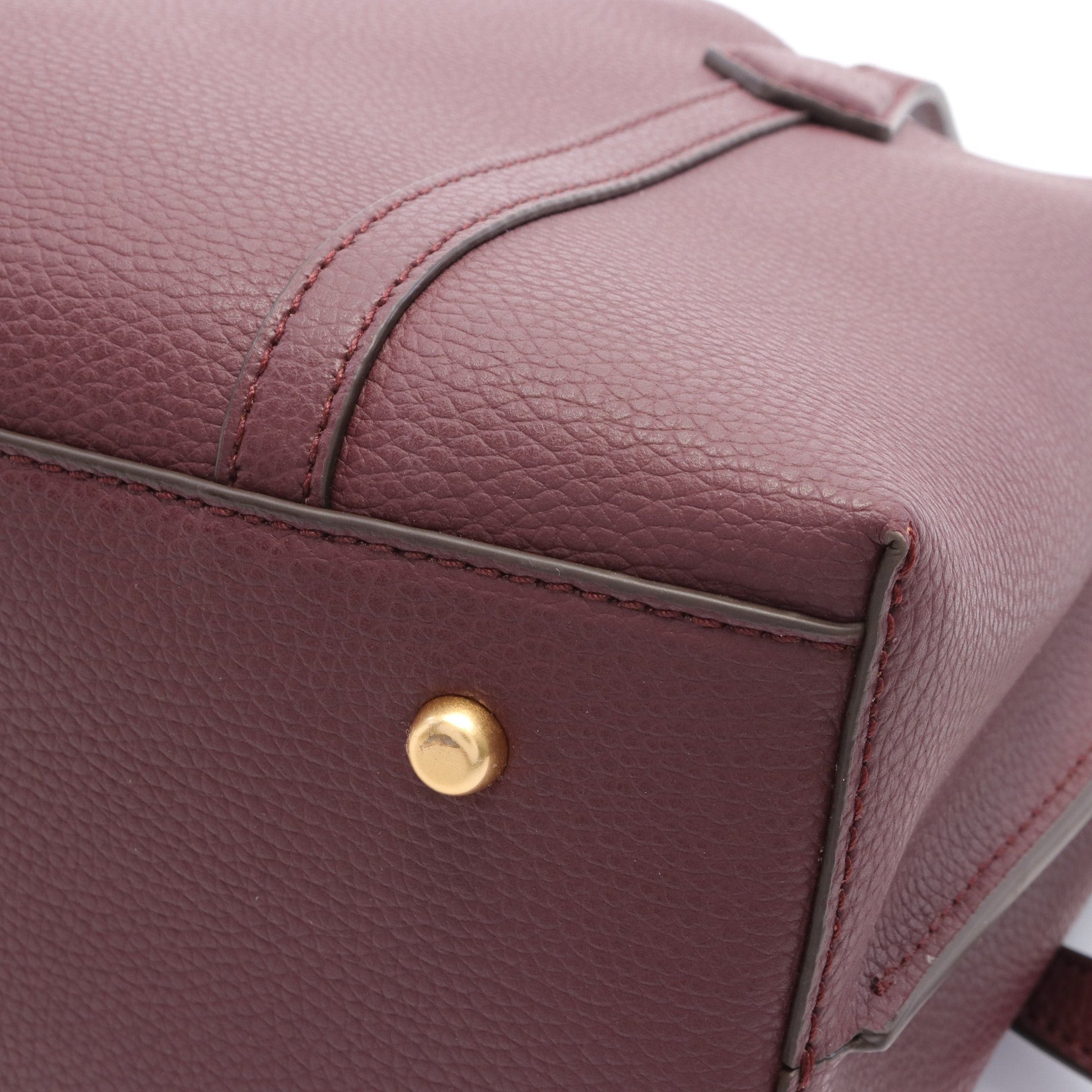 Tory Burch Tory Burch Handbag Tote Bag Leather Bordeaux Size ONE SIZE - 5 Thumbnail