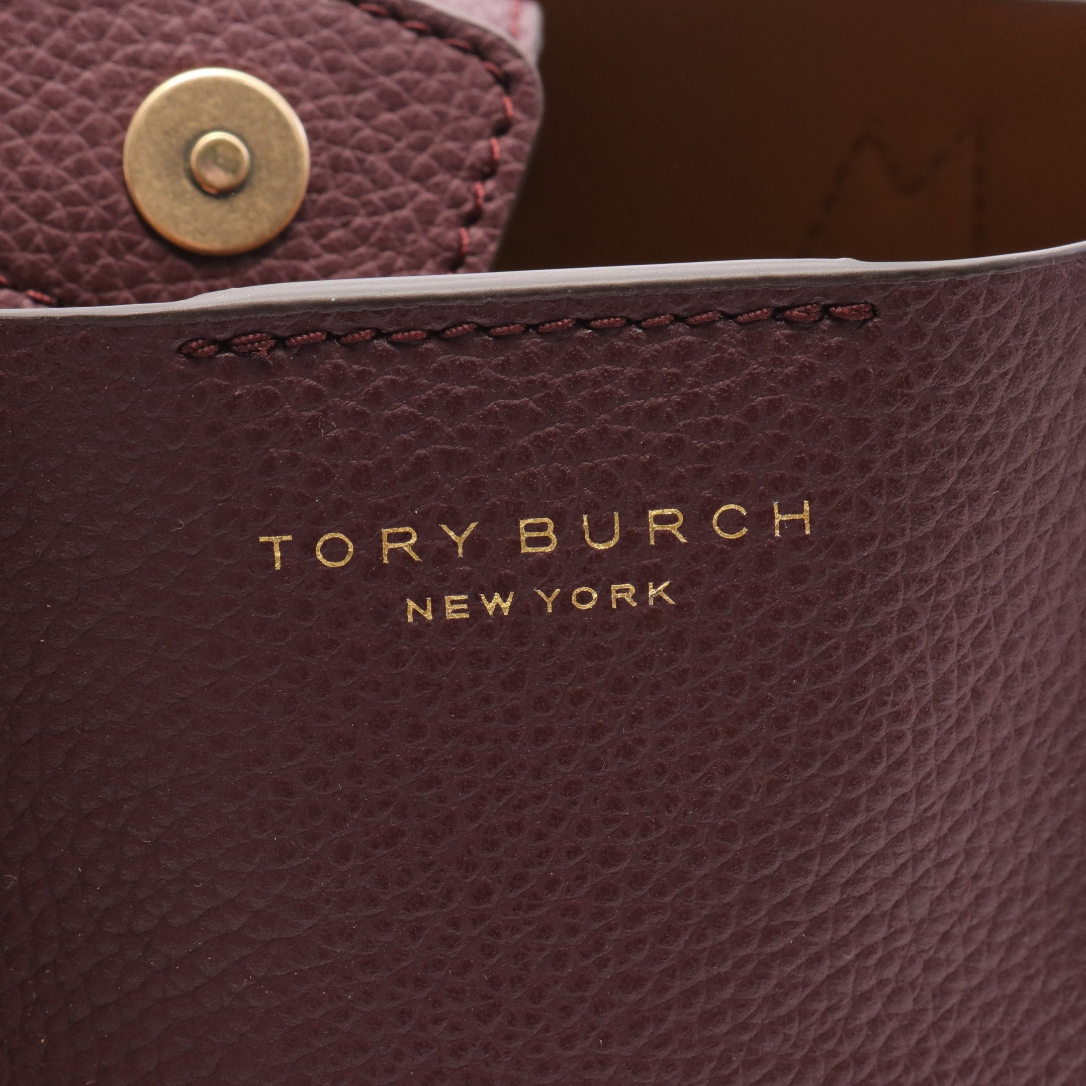 Tory Burch Tory Burch Handbag Tote Bag Leather Bordeaux Size ONE SIZE - 4 Thumbnail