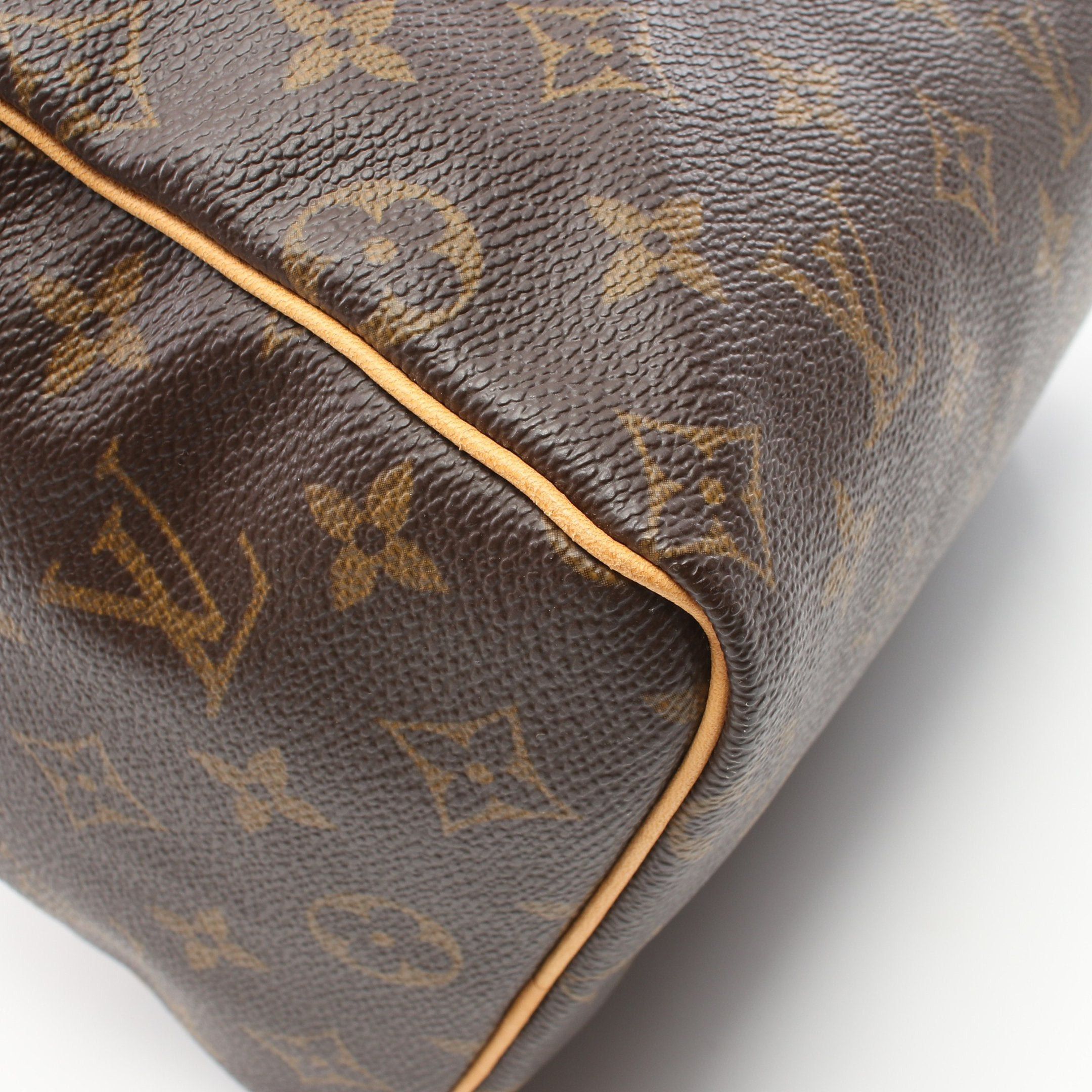 Louis Vuitton Louis Vuitton Speedy 25 Monogram Handbag Leather Brown Size ONE SIZE - 8 Thumbnail