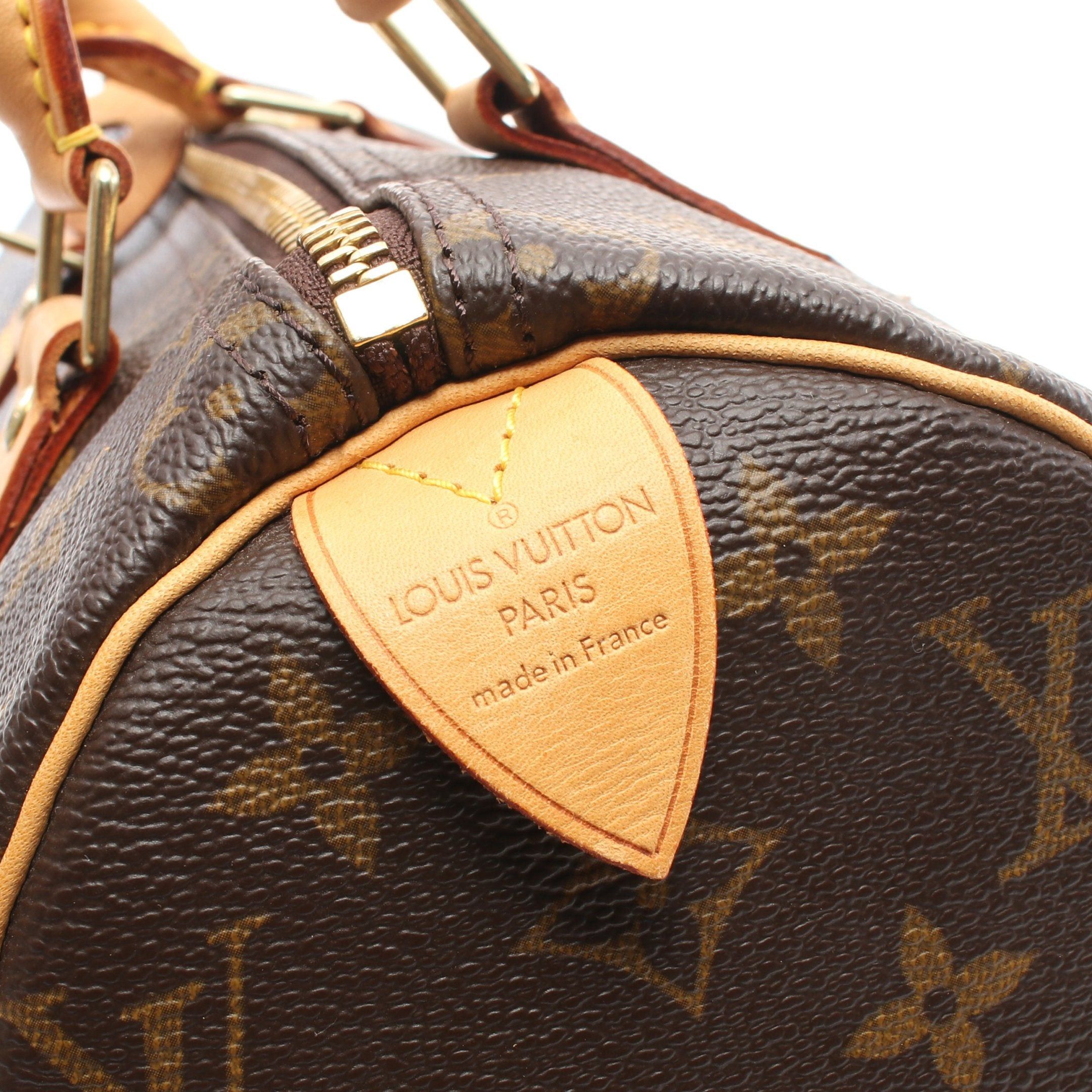 Louis Vuitton Louis Vuitton Speedy 25 Monogram Handbag Leather Brown Size ONE SIZE - 4 Thumbnail
