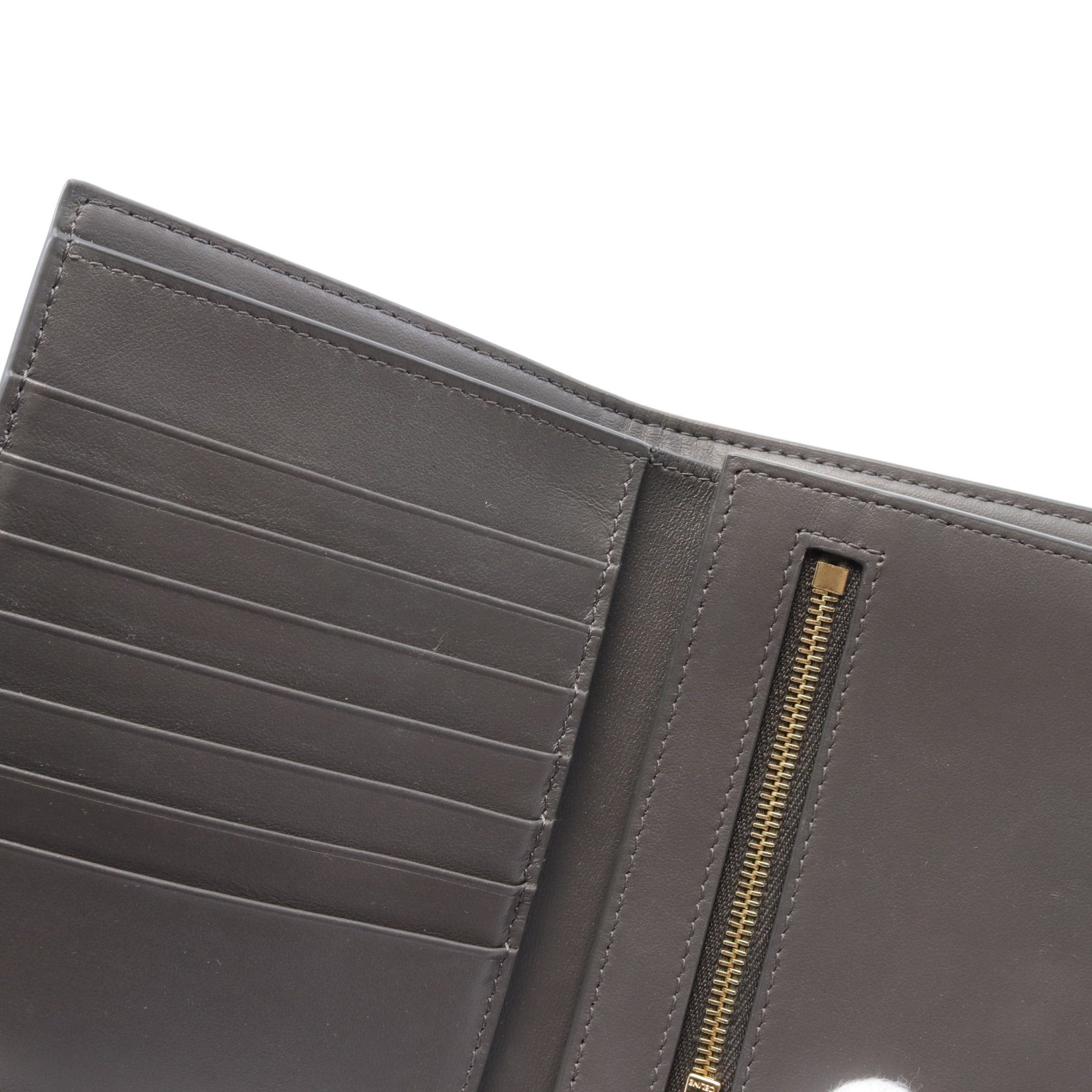 Celine Celine Medium Strap Wallet Bi-Fold Leather Gray Light Pink Size ONE SIZE - 6 Thumbnail