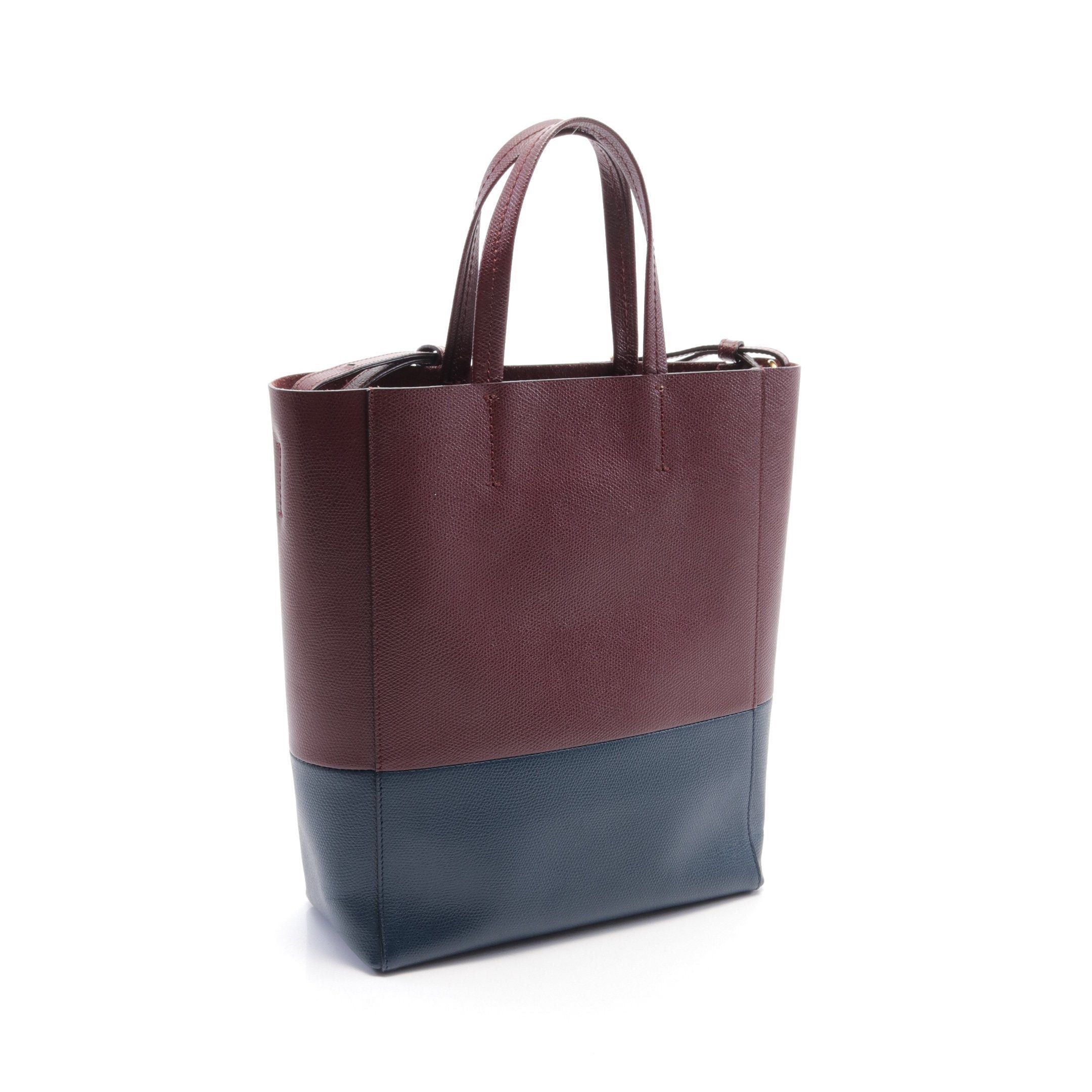 Celine Celine Vertical Small Hippopotamus Handbag Tote Bag Leather Bordeaux Blue Green Size ONE SIZE - 2 Thumbnail