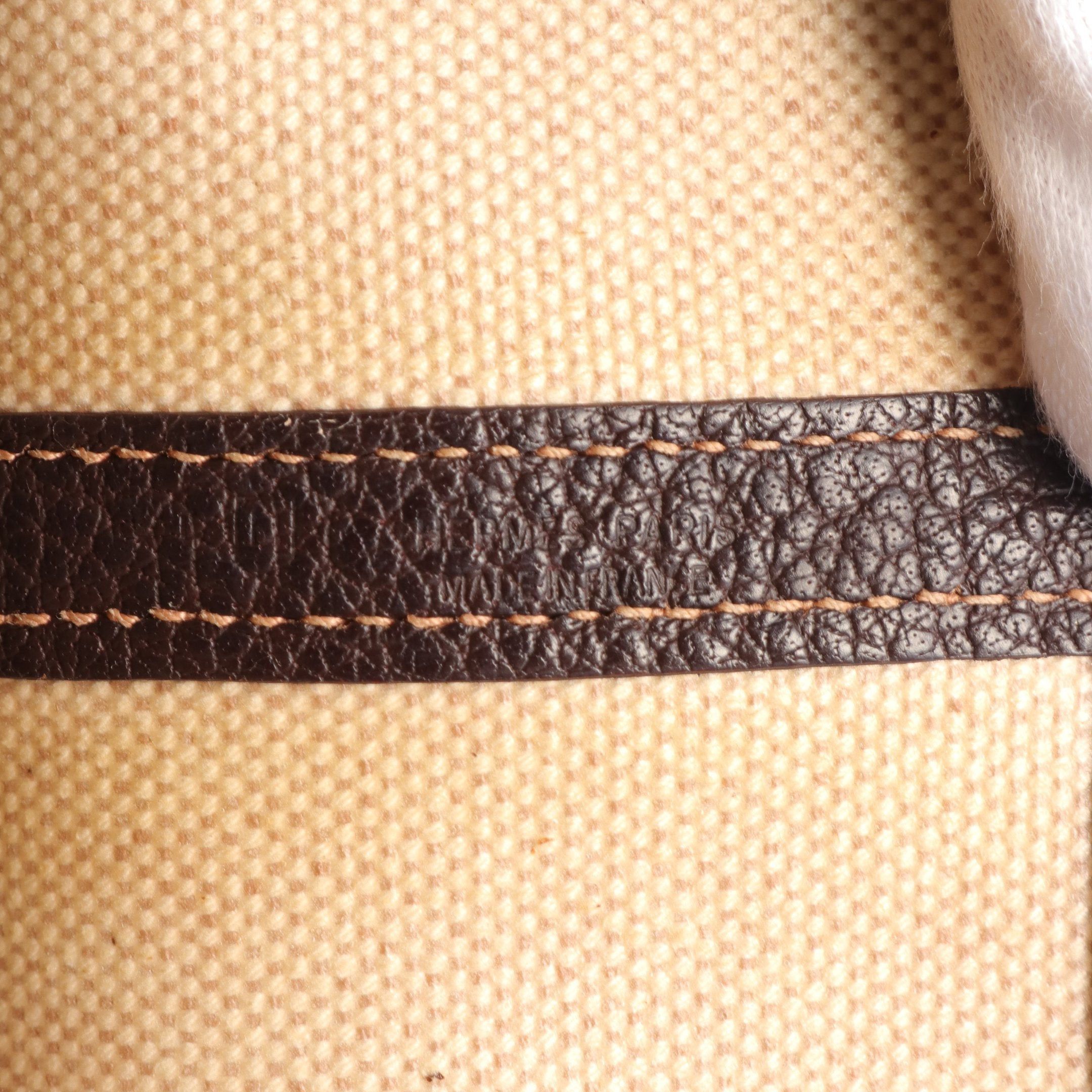 Hermes Hermes Garden Party Pm Handbag Tote Bag Toile Ash Leather Beige Brown Silver Hardware □H Stamp Size ONE SIZE - 4 Thumbnail