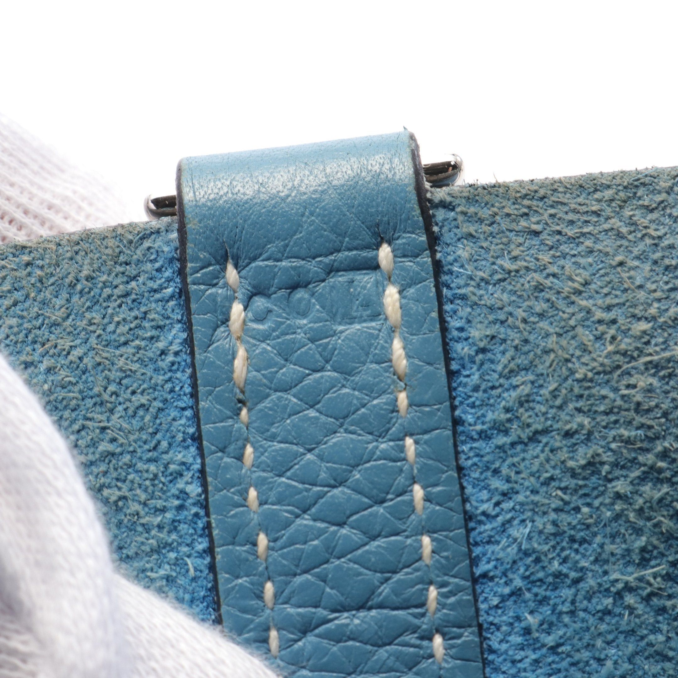 Hermes Hermes Picotan Lock Pm Blue Jean Handbag Clemence Leather Silver Hardware □L Stamp Size ONE SIZE - 5 Thumbnail