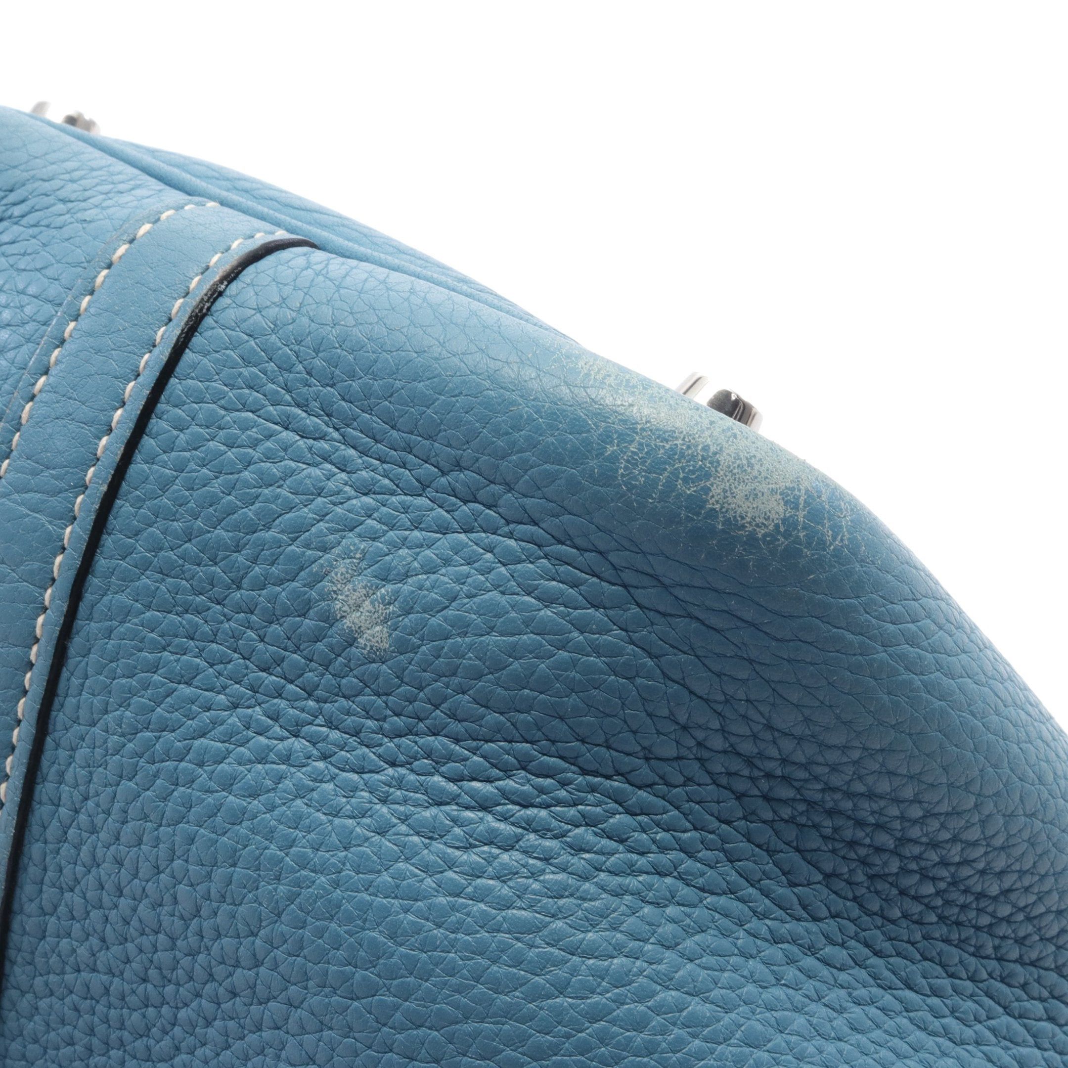 Hermes Hermes Picotan Lock Pm Blue Jean Handbag Clemence Leather Silver Hardware □L Stamp Size ONE SIZE - 8 Thumbnail
