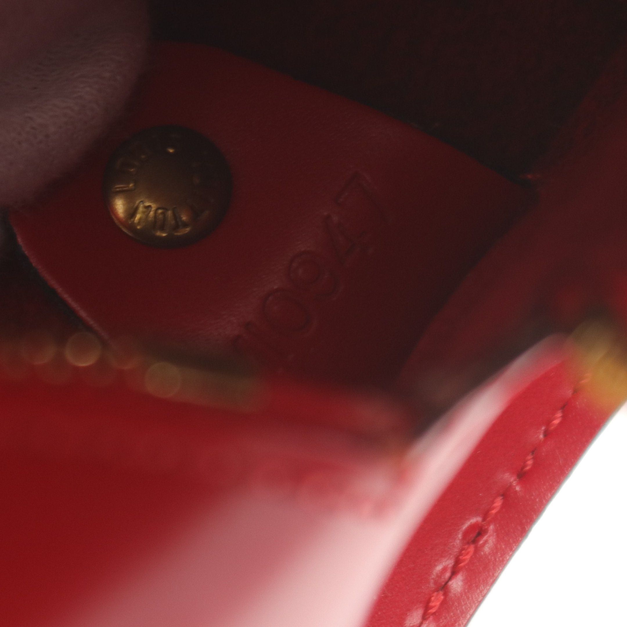 Louis Vuitton Louis Vuitton Soufflot Epi Castilian Red Handbag Leather Size ONE SIZE - 5 Thumbnail