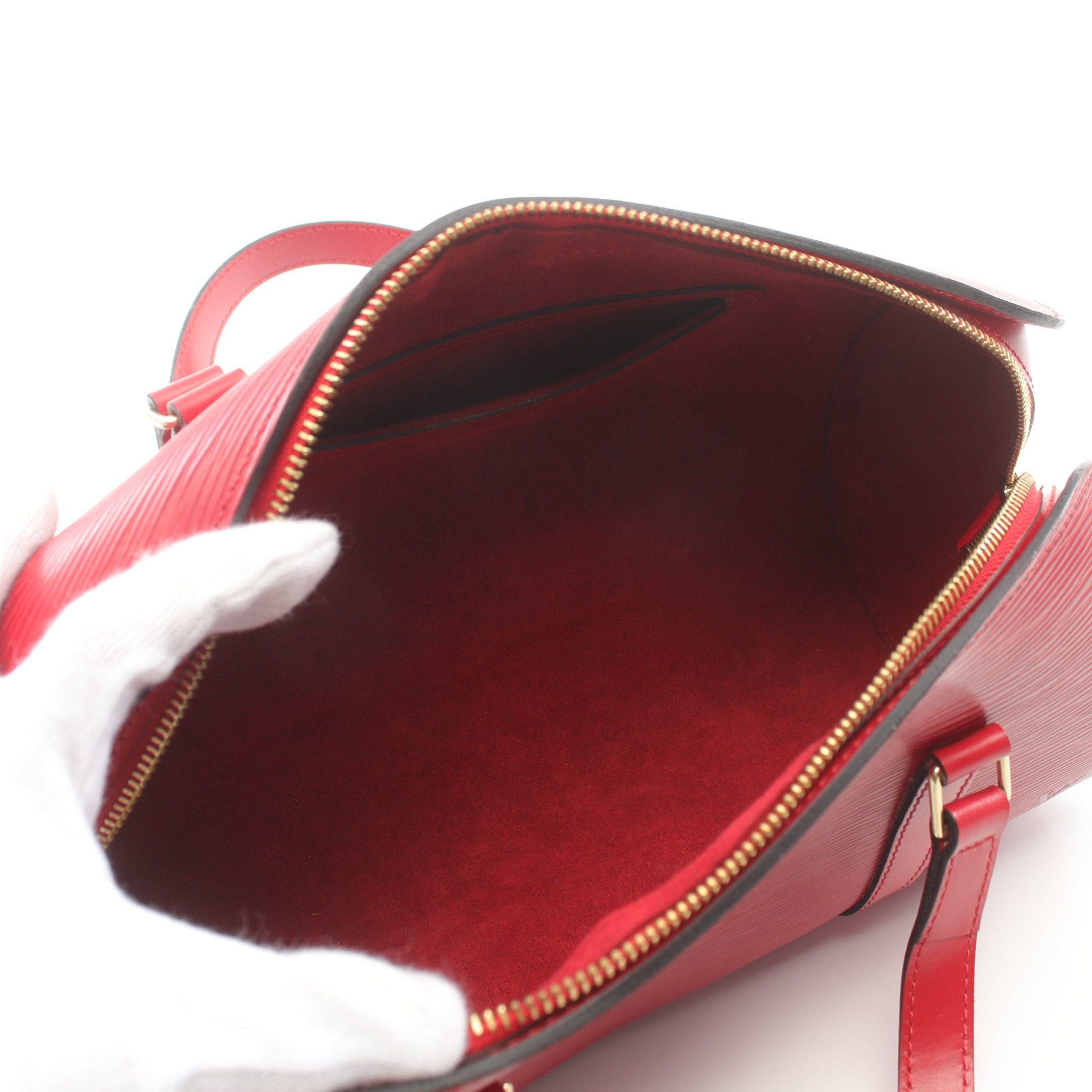 Louis Vuitton Louis Vuitton Soufflot Epi Castilian Red Handbag Leather Size ONE SIZE - 3 Thumbnail