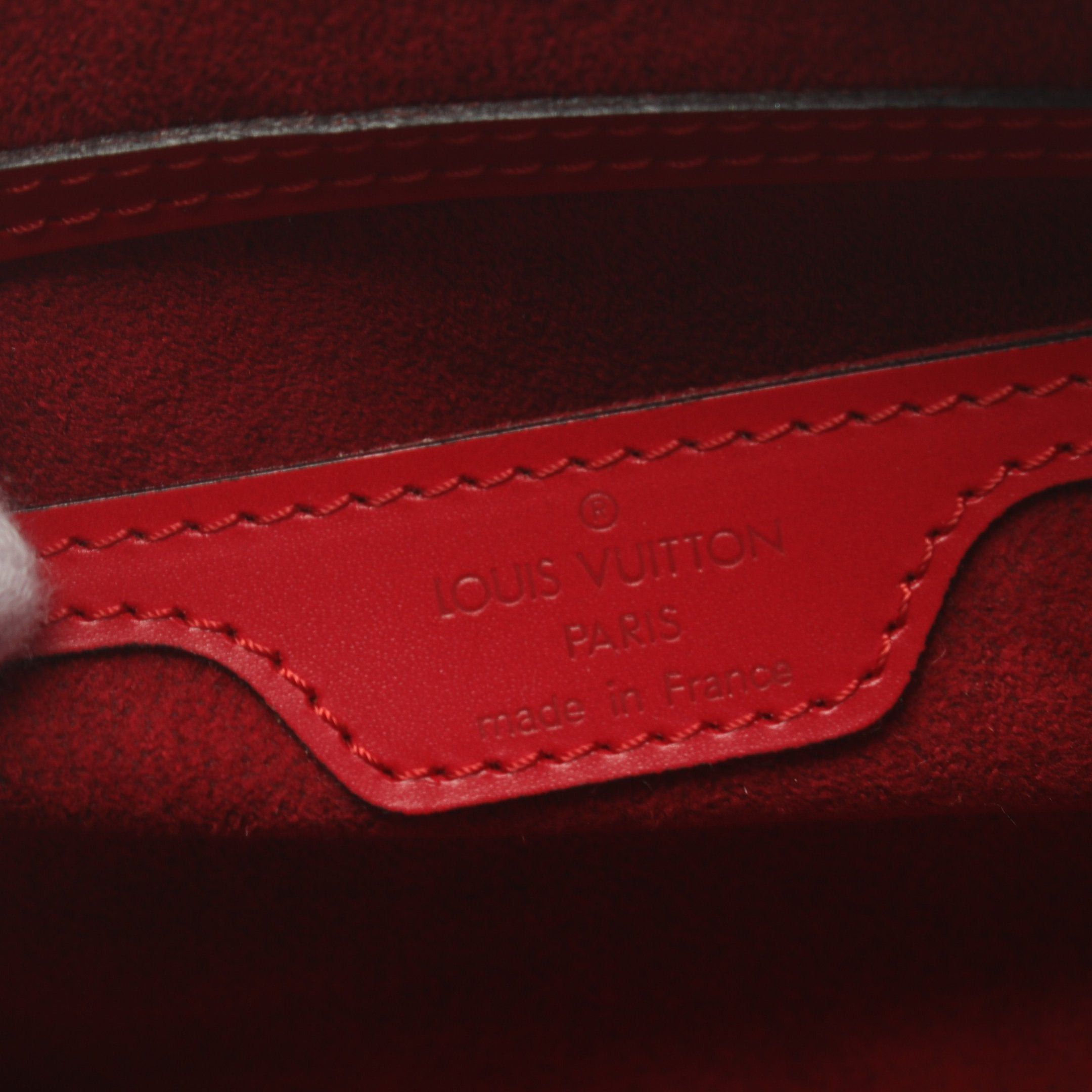 Louis Vuitton Louis Vuitton Soufflot Epi Castilian Red Handbag Leather Size ONE SIZE - 4 Thumbnail