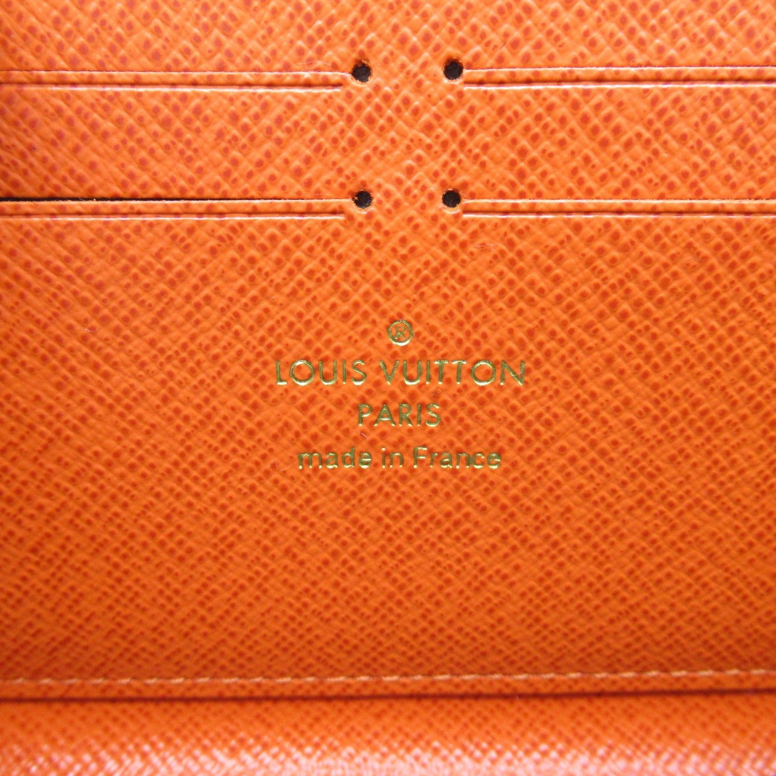 Louis Vuitton Louis Vuitton Portefeuille Clemence Round Long Wallet Zipper Coated Canvas Monogram Brown Orange Pimon Size ONE SIZE - 6 Thumbnail