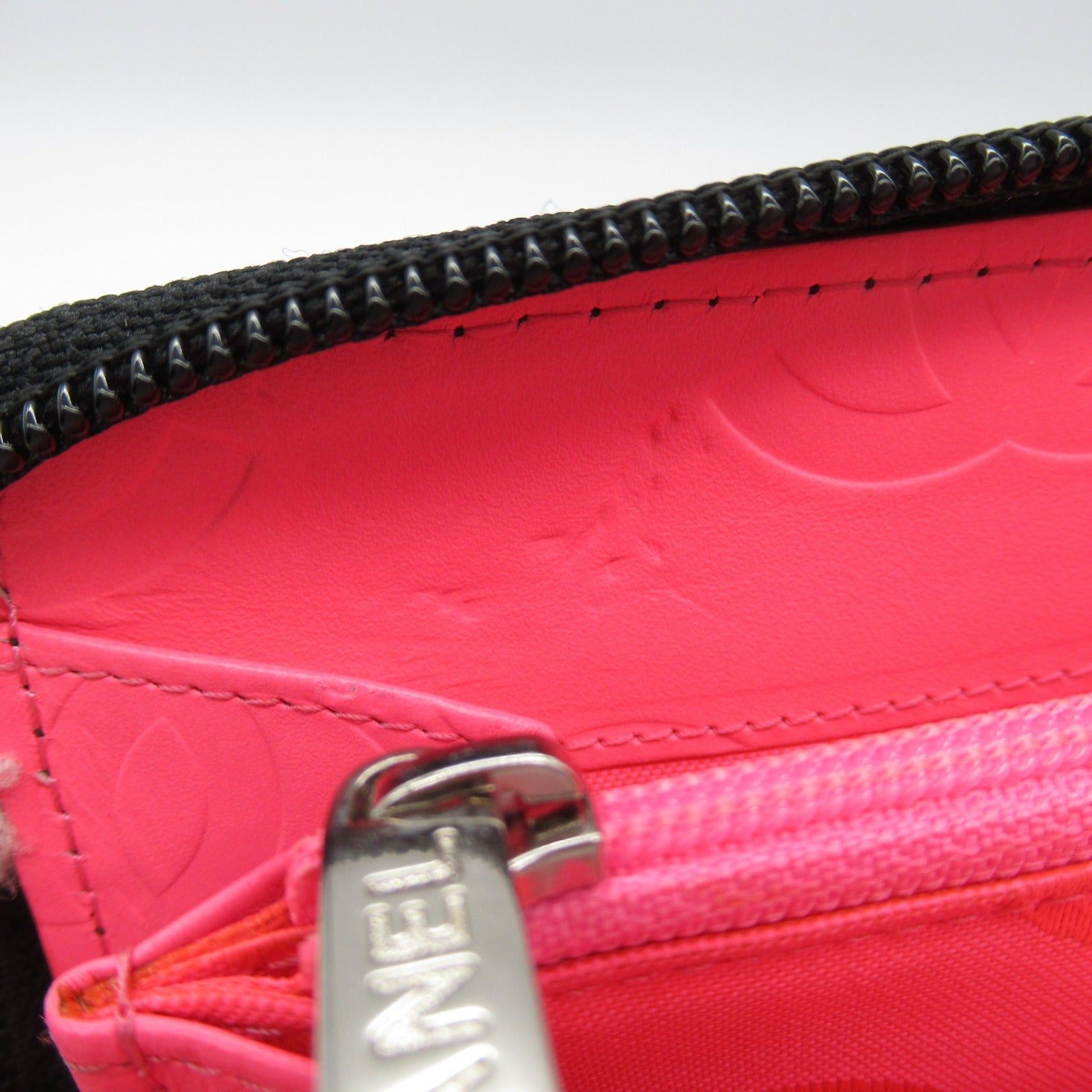 Chanel Chanel Cambon Round Long Wallet Zipper Leather Enamel Black Silver Hardware Size ONE SIZE - 10 Thumbnail
