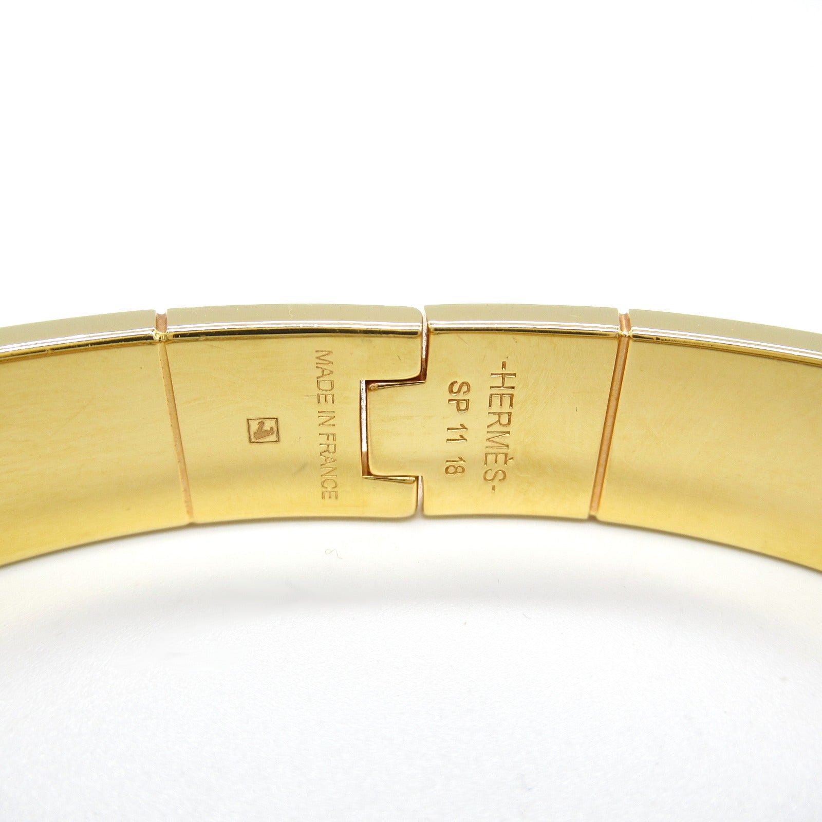 Hermes Hermes Bolduc Au Carre Charnier Bracelet Enamel Gp (Gold Plated) Gold Multicolor Size ONE SIZE - 4 Thumbnail
