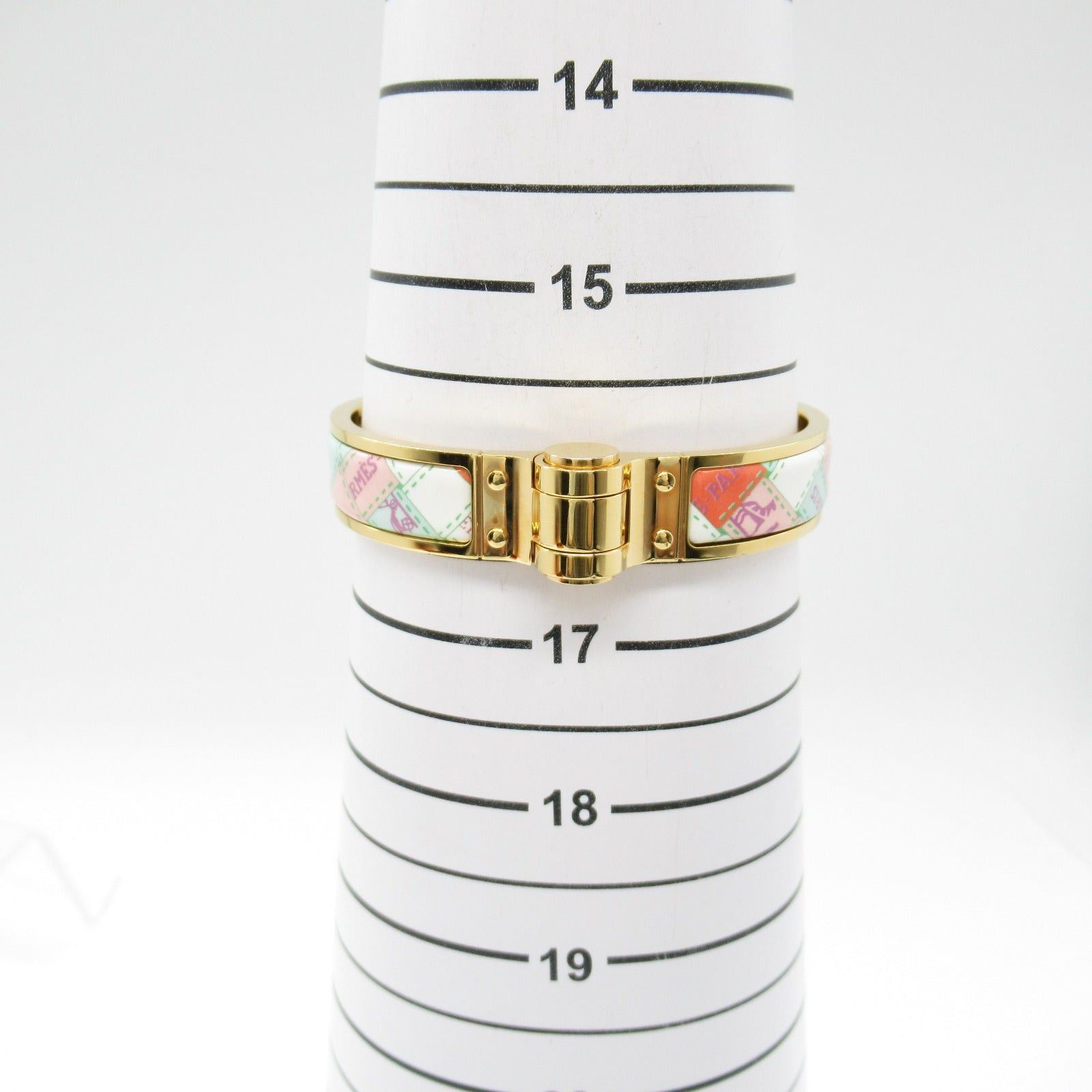 Hermes Hermes Bolduc Au Carre Charnier Bracelet Enamel Gp (Gold Plated) Gold Multicolor Size ONE SIZE - 8 Thumbnail