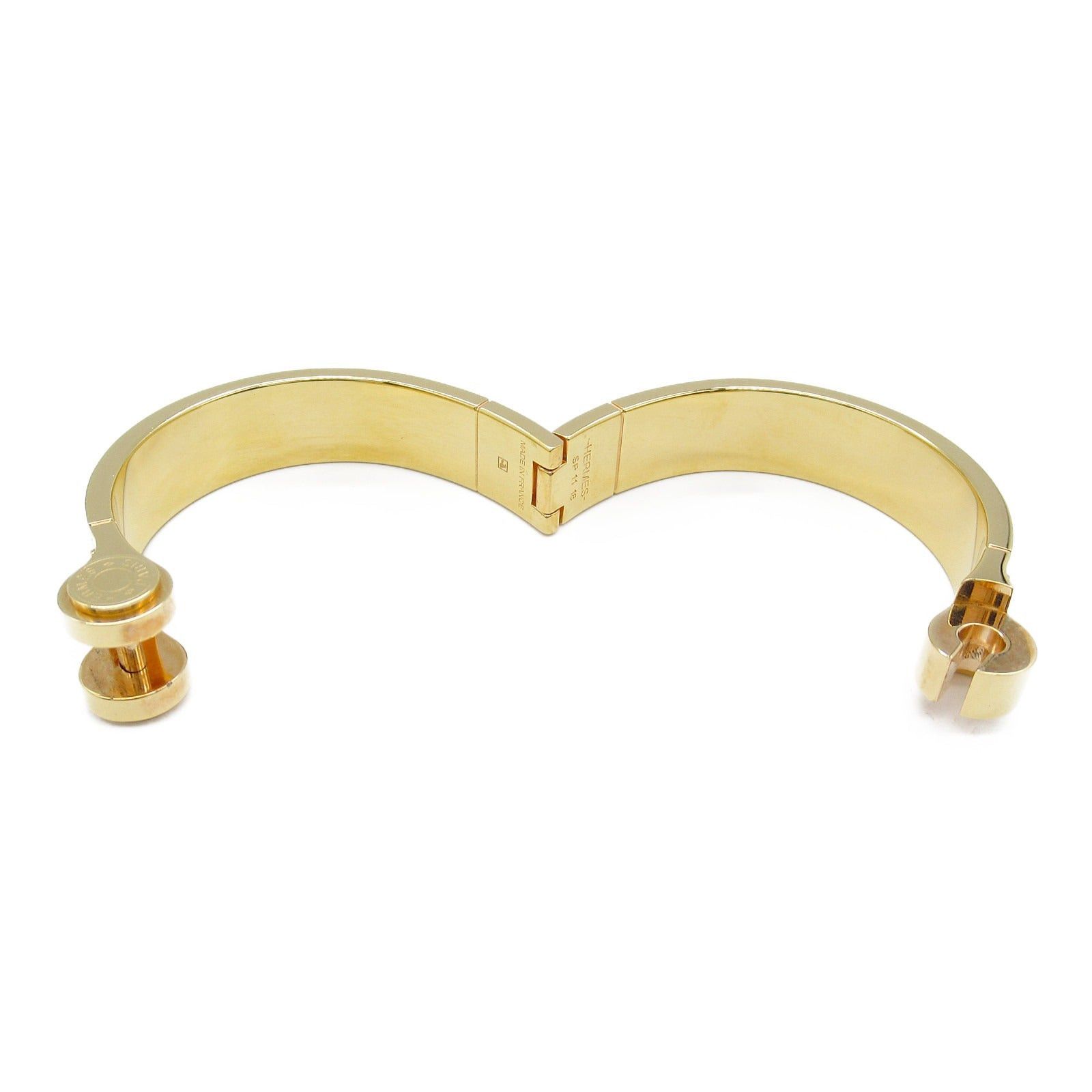 Hermes Hermes Bolduc Au Carre Charnier Bracelet Enamel Gp (Gold Plated) Gold Multicolor Size ONE SIZE - 3 Thumbnail