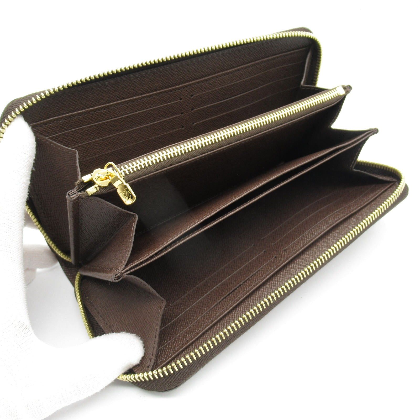 Louis Vuitton Louis Vuitton Zippy Wallet Round Long Zipper Coated Canvas Damier Brown Ebene Size ONE SIZE - 5 Thumbnail