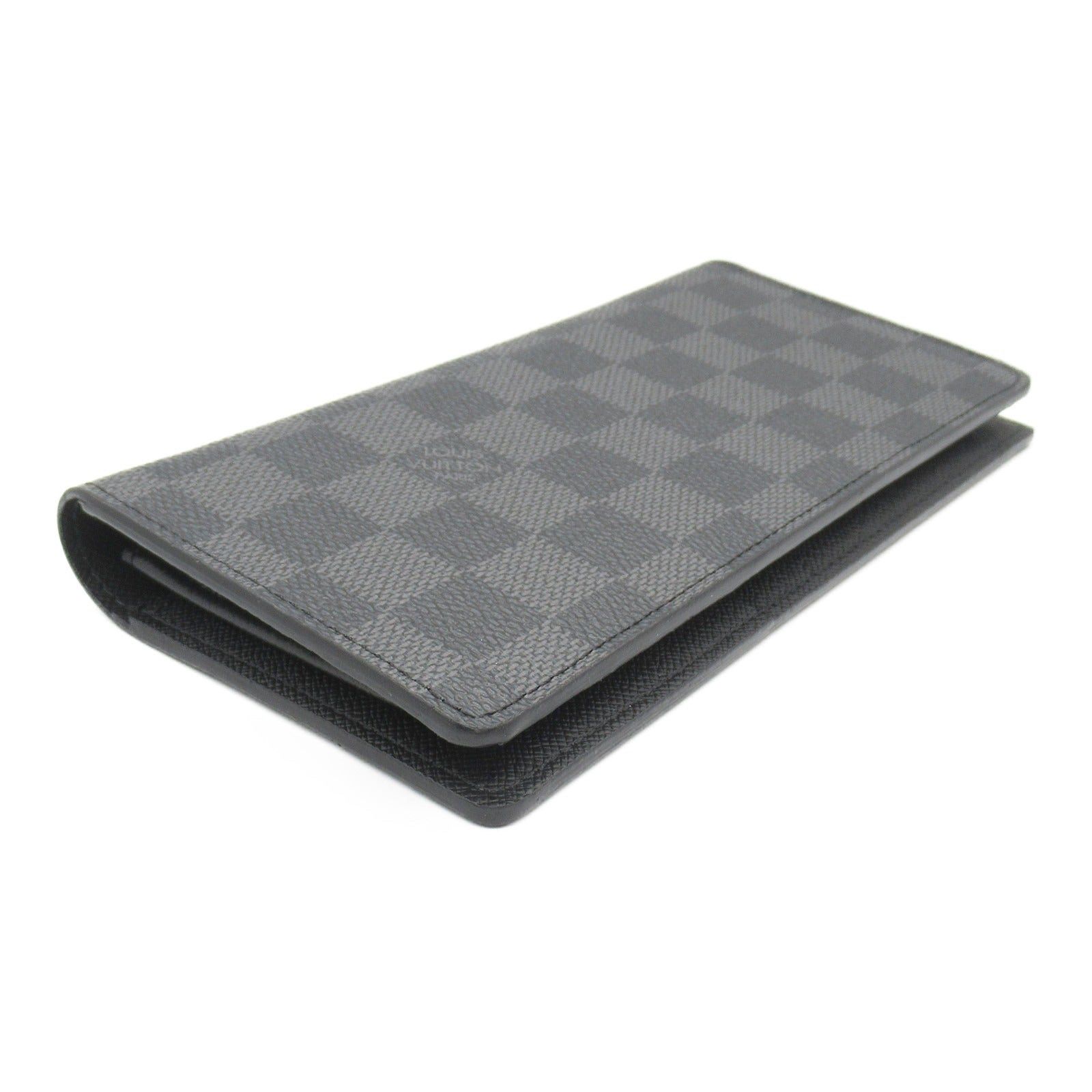 Louis Vuitton Louis Vuitton Portofeuil Brothers Bi-Fold Long Wallet Leather Damier Graphite Black Size ONE SIZE - 3 Thumbnail