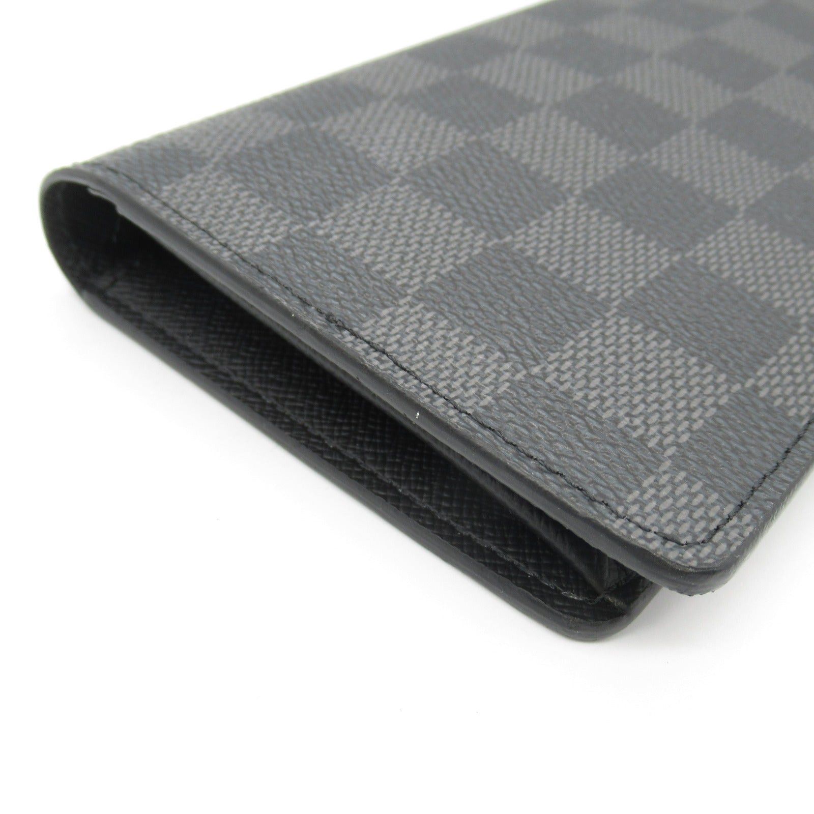 Louis Vuitton Louis Vuitton Portofeuil Brothers Bi-Fold Long Wallet Leather Damier Graphite Black Size ONE SIZE - 8 Thumbnail