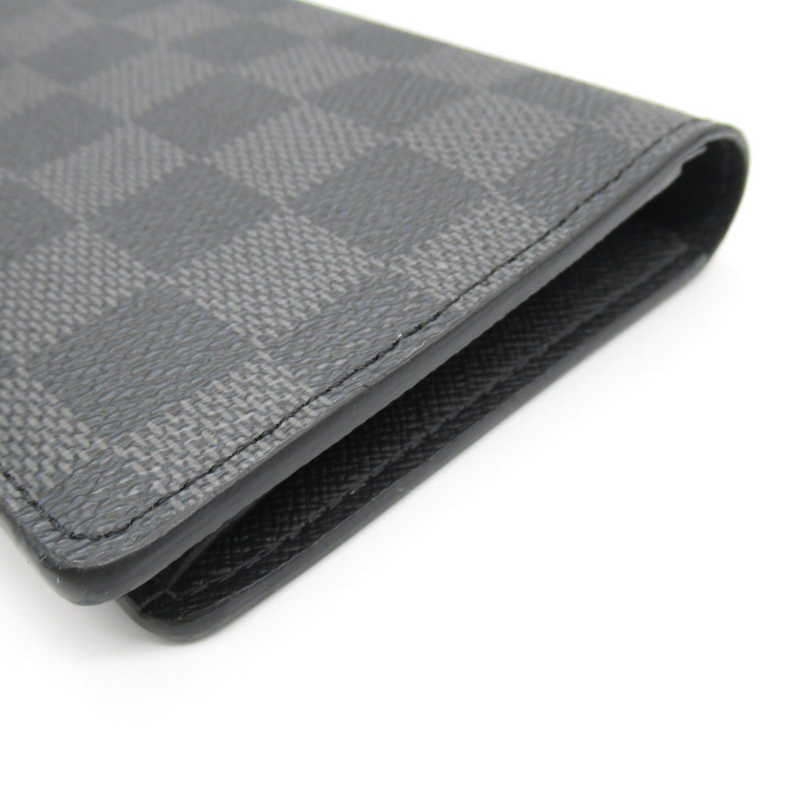 Louis Vuitton Louis Vuitton Portofeuil Brothers Bi-Fold Long Wallet Leather Damier Graphite Black Size ONE SIZE - 9 Thumbnail
