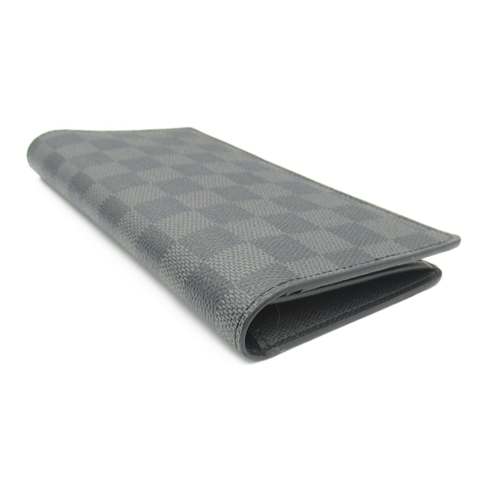Louis Vuitton Louis Vuitton Portofeuil Brothers Bi-Fold Long Wallet Leather Damier Graphite Black Size ONE SIZE - 4 Thumbnail