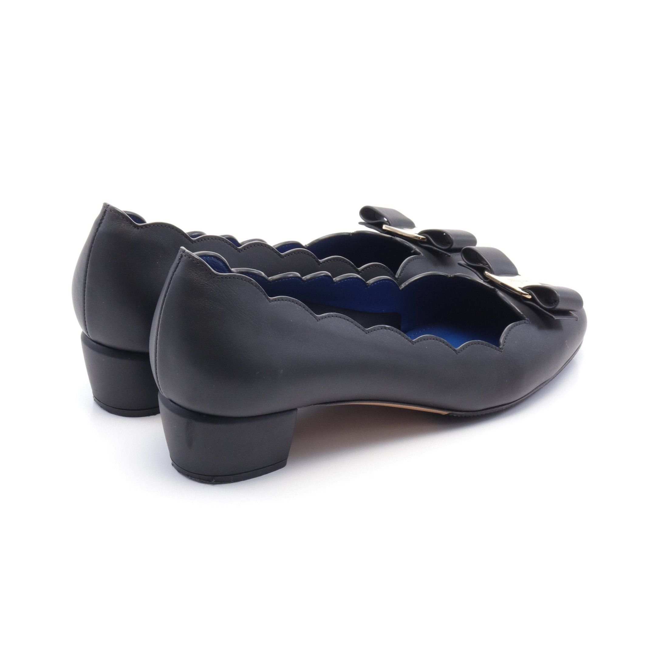 Salvatore Ferragamo Salvatore Ferragamo Vara Ribbon Pumps Leather Black Size ONE SIZE - 2 Thumbnail