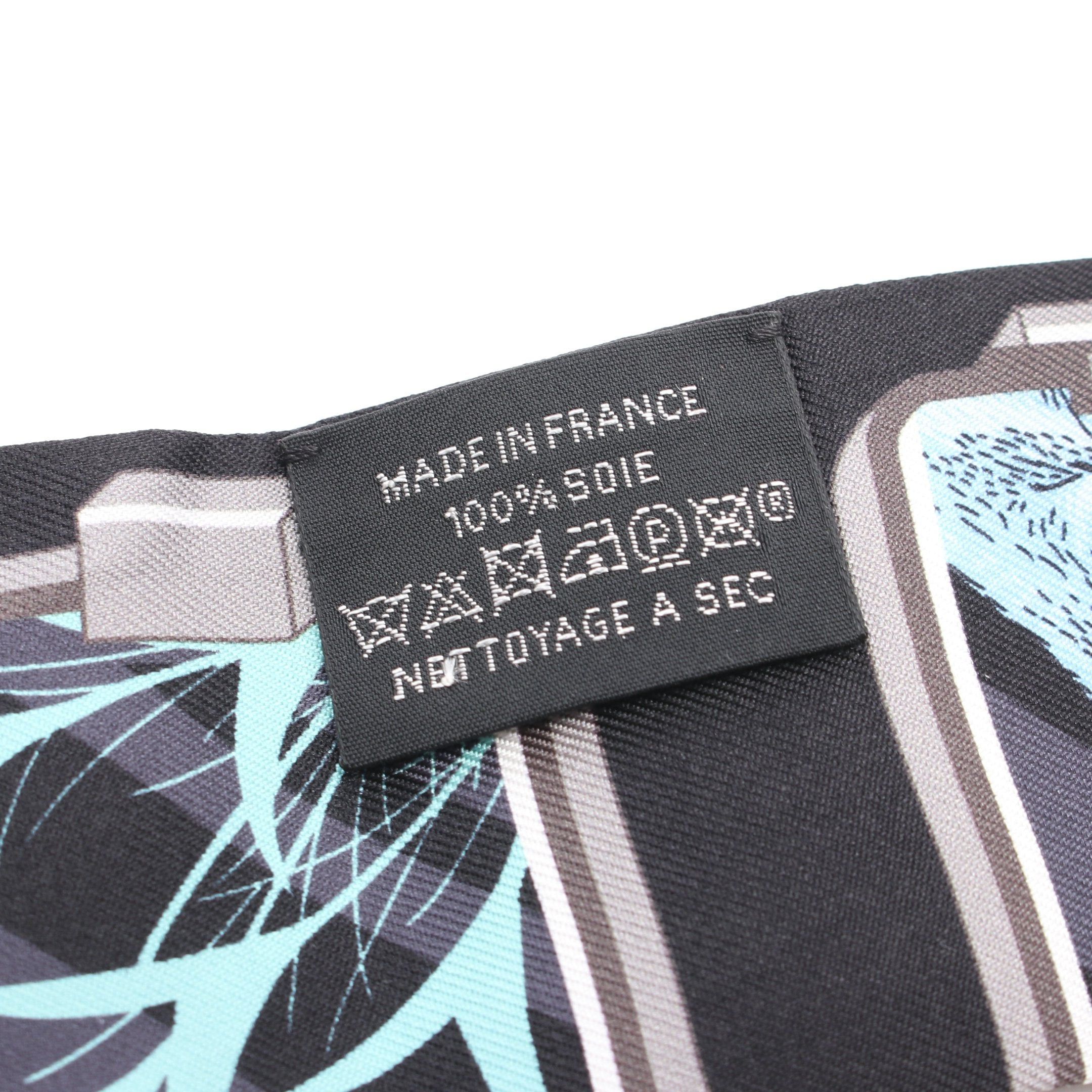Hermes Hermes Twilly Hermes Story Ribbon Scarf Silk Black Multicolor Size ONE SIZE - 3 Thumbnail