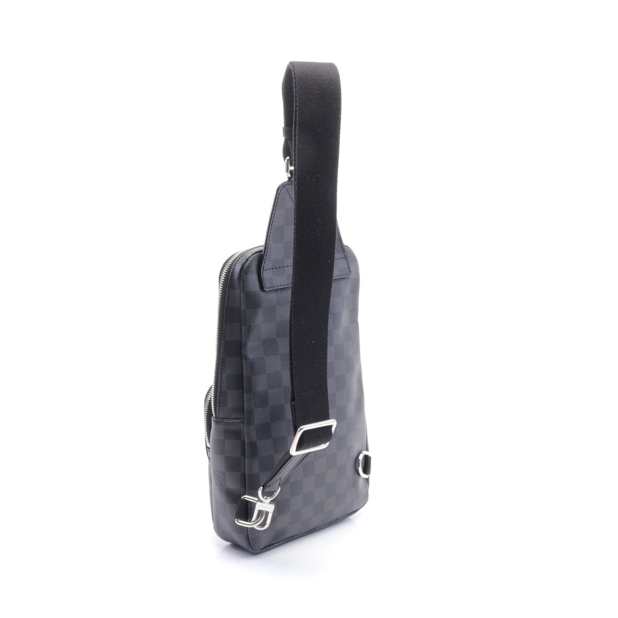 Louis Vuitton Louis Vuitton Avenue Sling Bag Damier Graphite Body Leather Black Size ONE SIZE - 2 Thumbnail