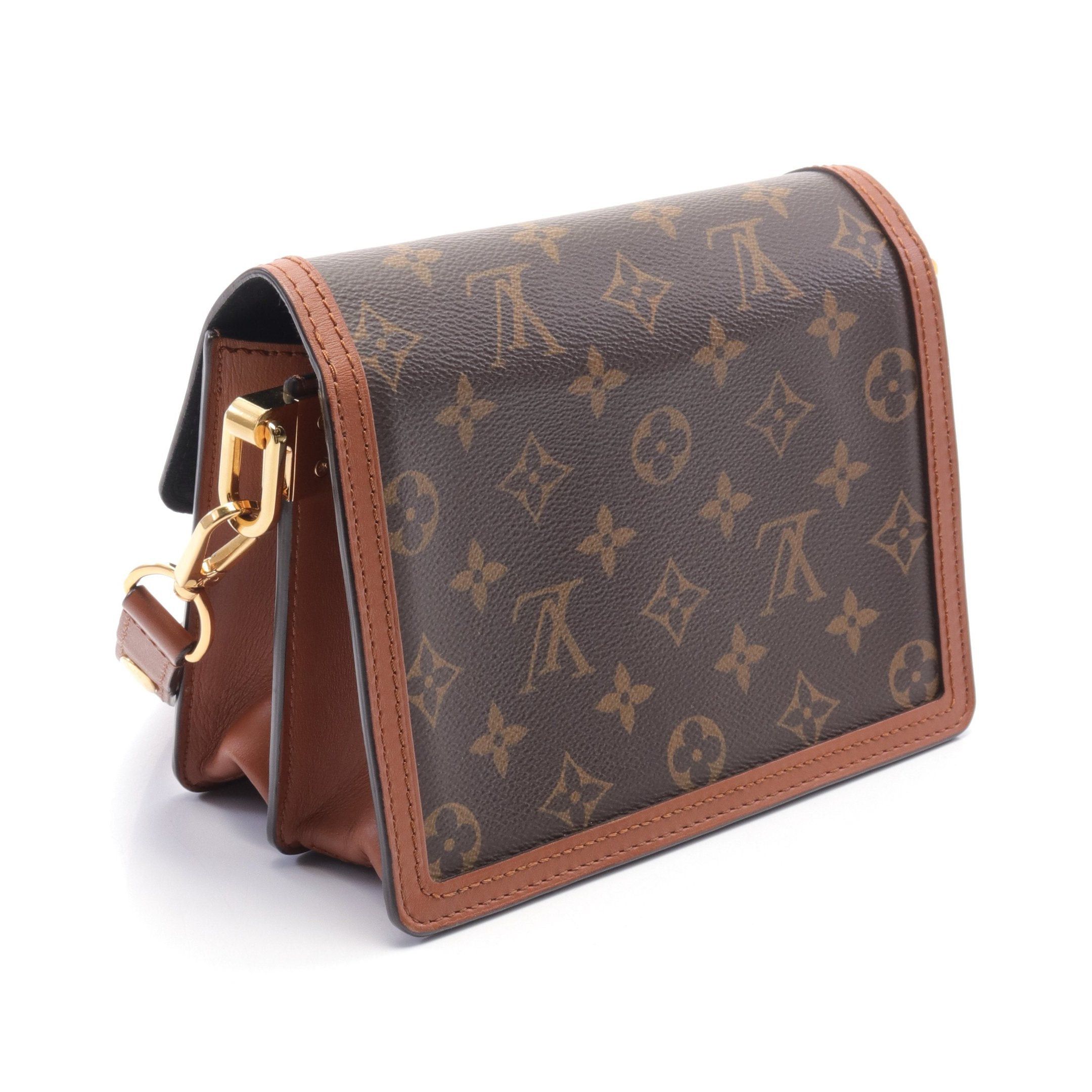 Louis Vuitton Louis Vuitton Dauphine Mini Monogram Reverse Shoulder Bag Leather Brown Beige Size ONE SIZE - 2 Thumbnail