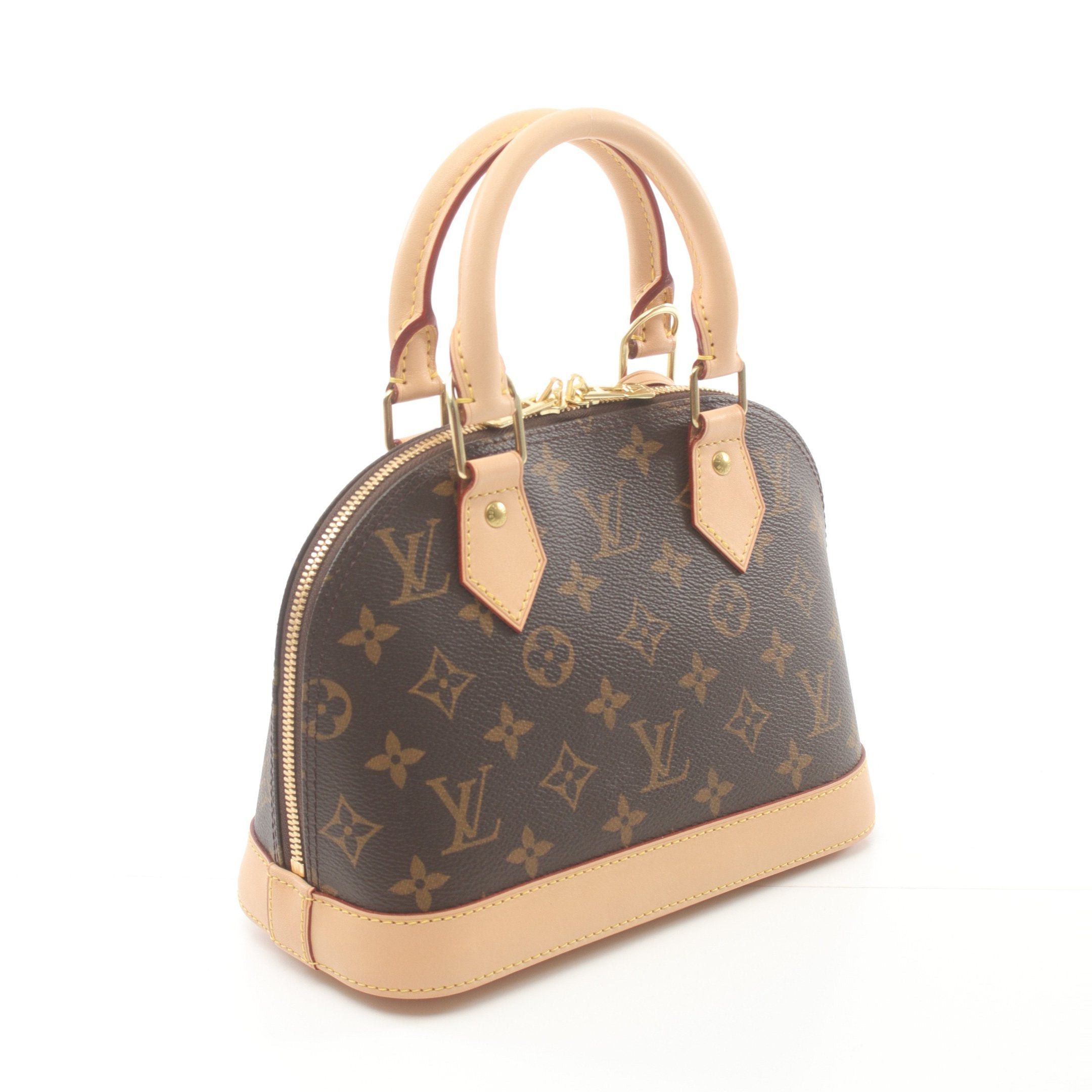 Louis Vuitton Louis Vuitton Alma Bb Monogram Handbag Leather Brown Size ONE SIZE - 2 Thumbnail