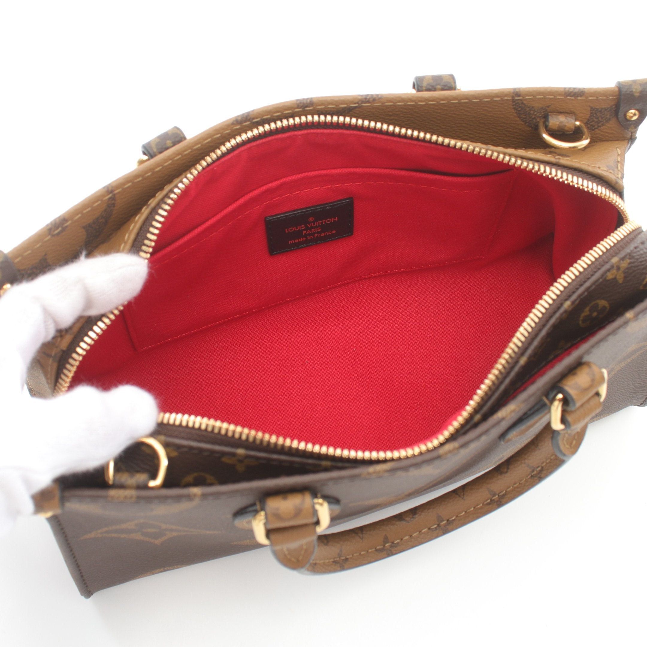 Louis Vuitton Louis Vuitton On-The-Go Ew Monogram Giant Reverse Handbag Brown Light Size ONE SIZE - 3 Thumbnail