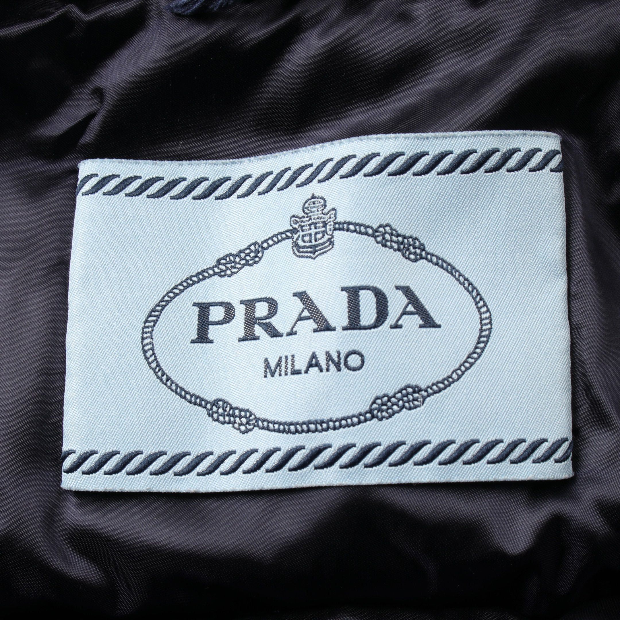 Prada Prada Down Coat Nylon Navy Size ONE SIZE - 3 Thumbnail