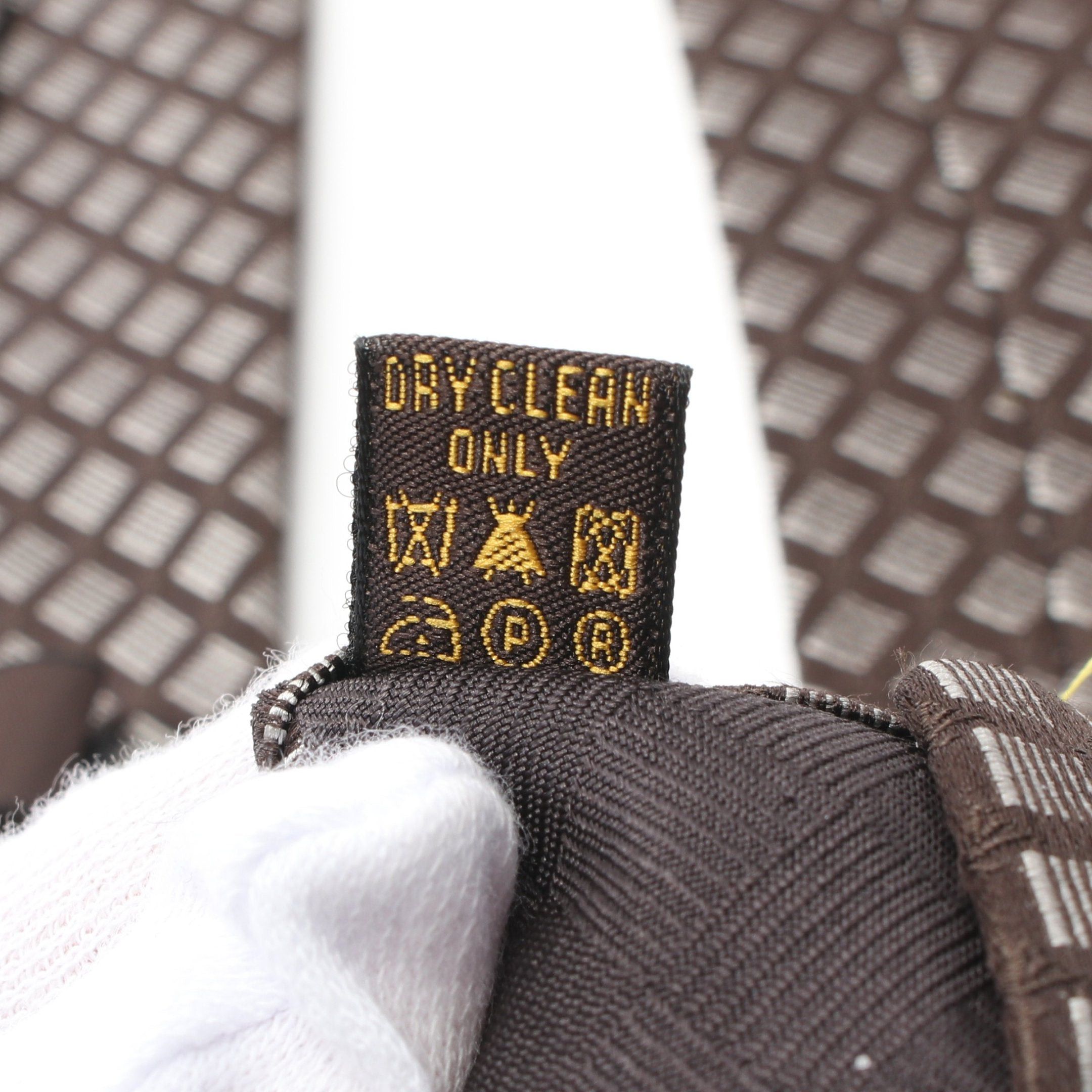 Louis Vuitton Louis Vuitton Tie Silk Brown Size ONE SIZE - 6 Thumbnail