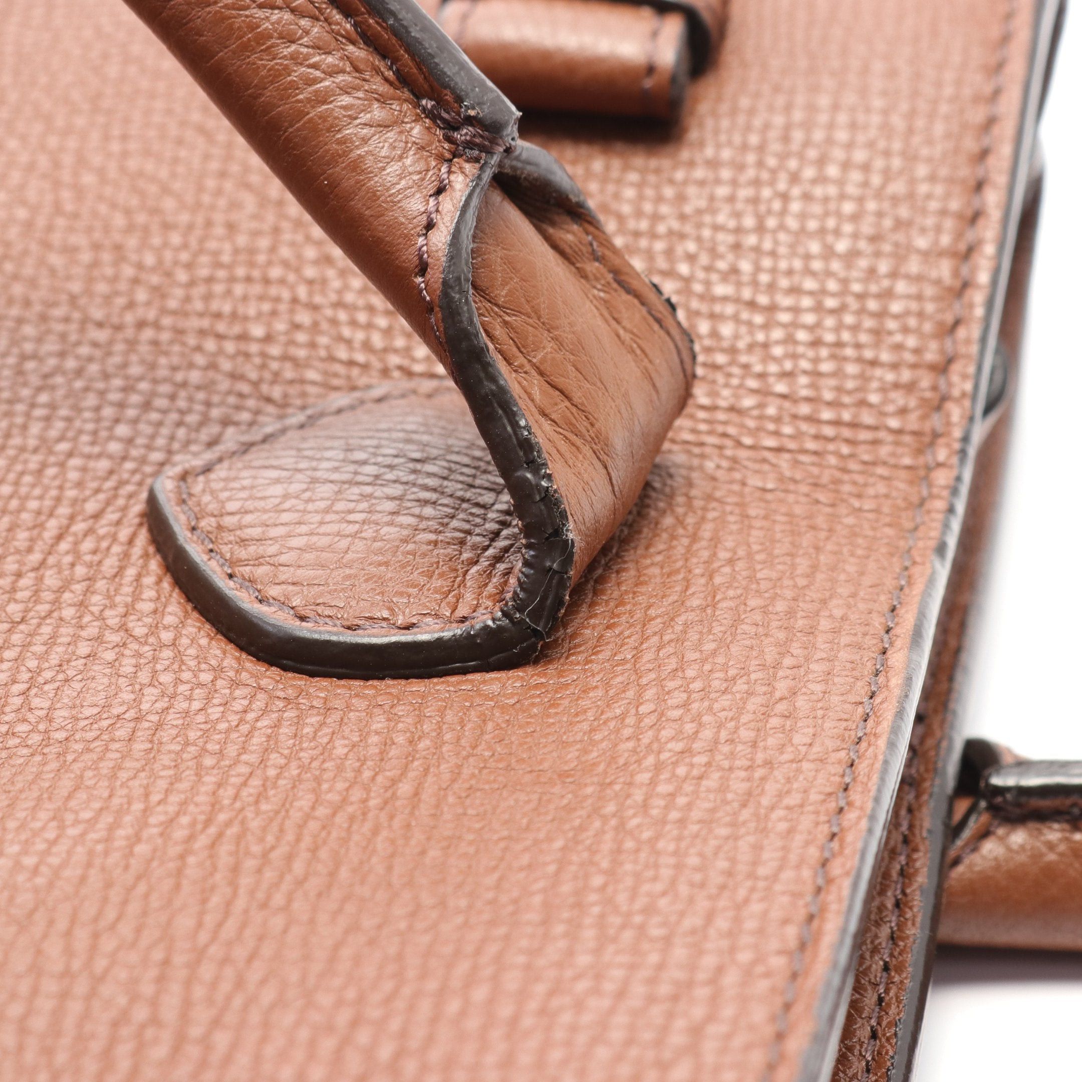 Burberry Burberry Handbag Check Leather Brown Size ONE SIZE - 6 Thumbnail