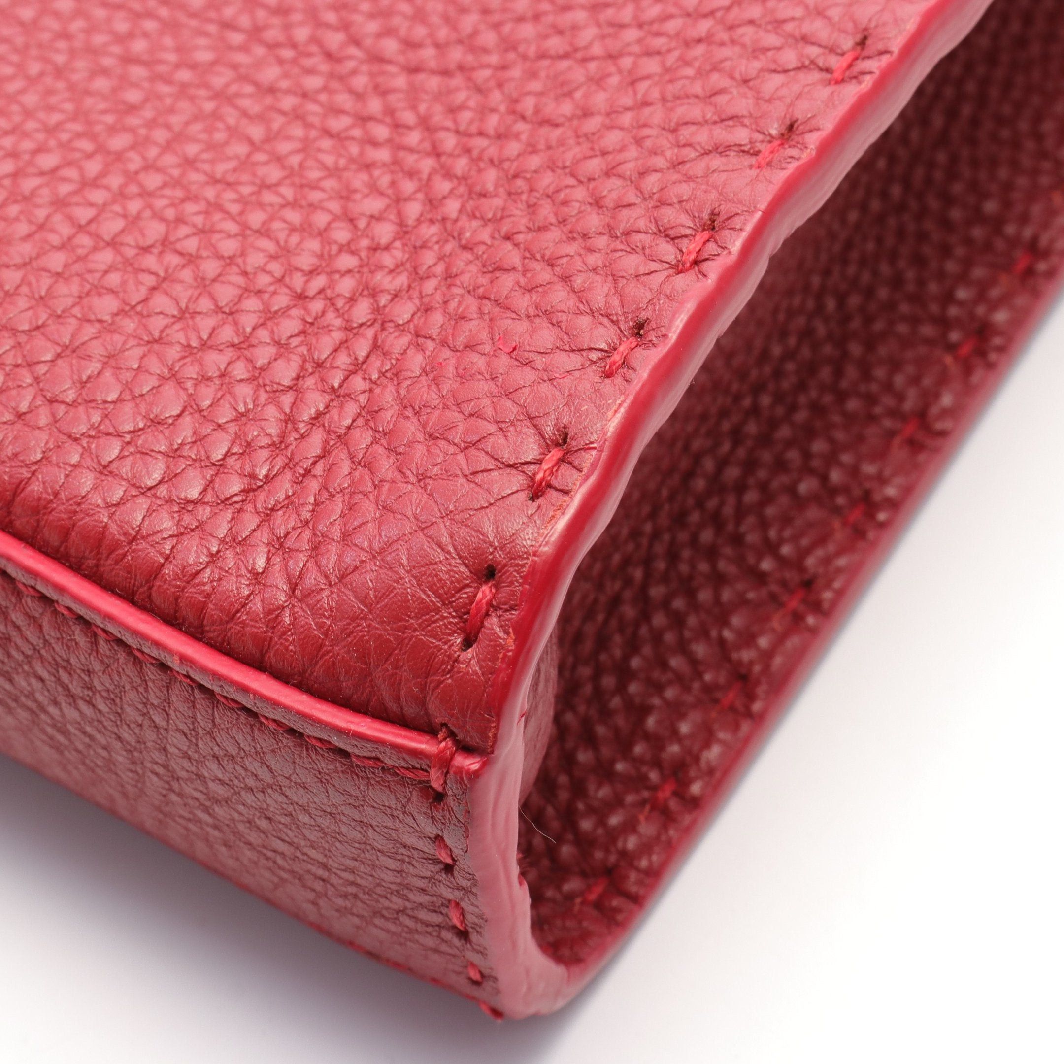 Fendi Fendi Peekaboo Fit Business Bag Leather Red Size ONE SIZE - 6 Thumbnail