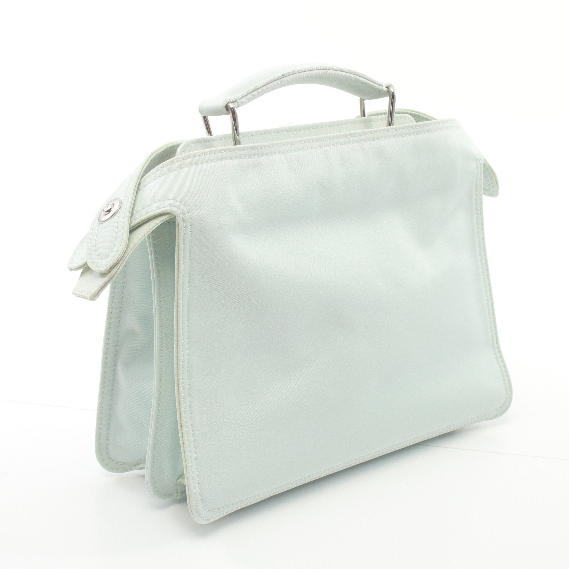 Fendi Fendi Peekaboo Isee U Small Handbag Nylon Light Green Size ONE SIZE - 2 Thumbnail