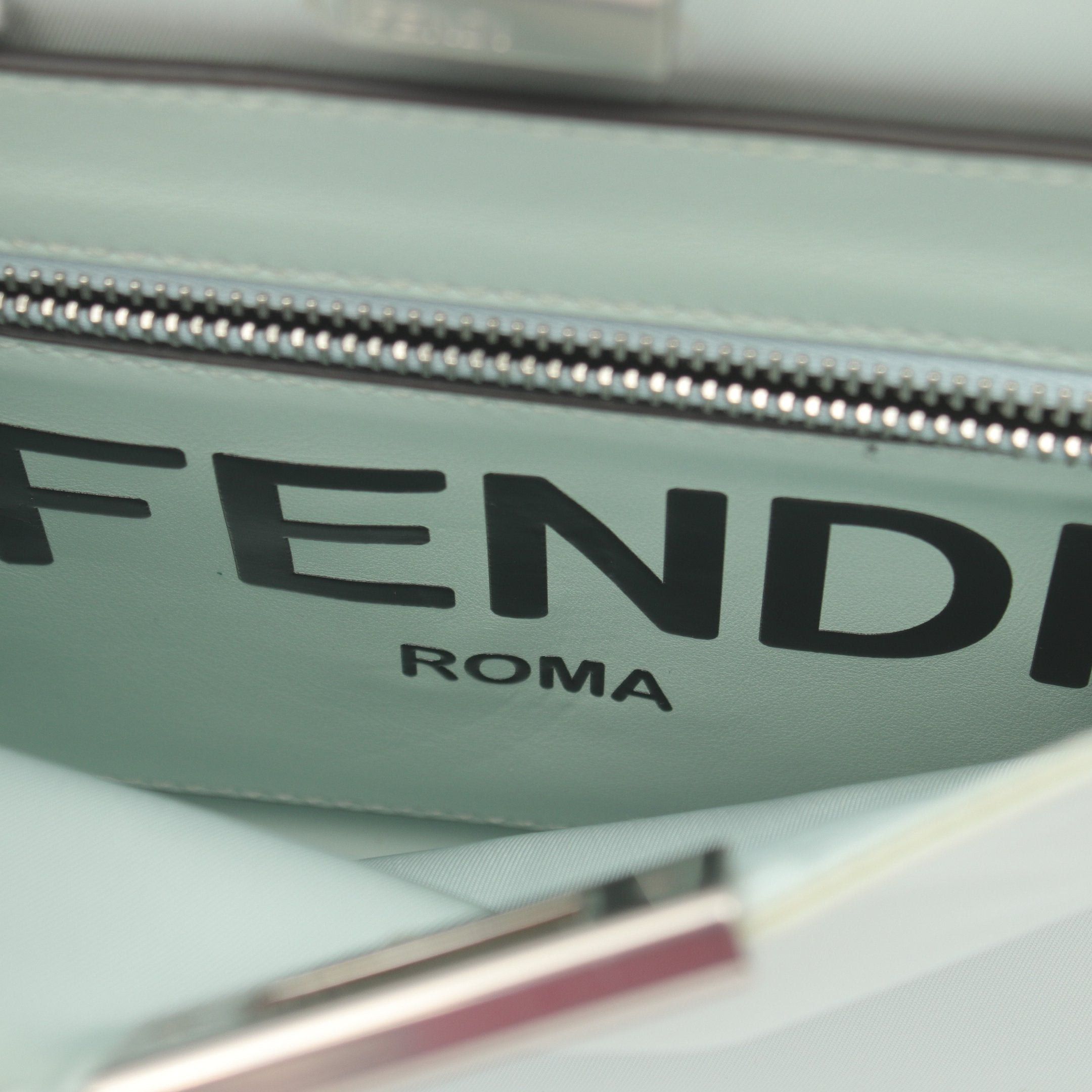 Fendi Fendi Peekaboo Isee U Small Handbag Nylon Light Green Size ONE SIZE - 4 Thumbnail
