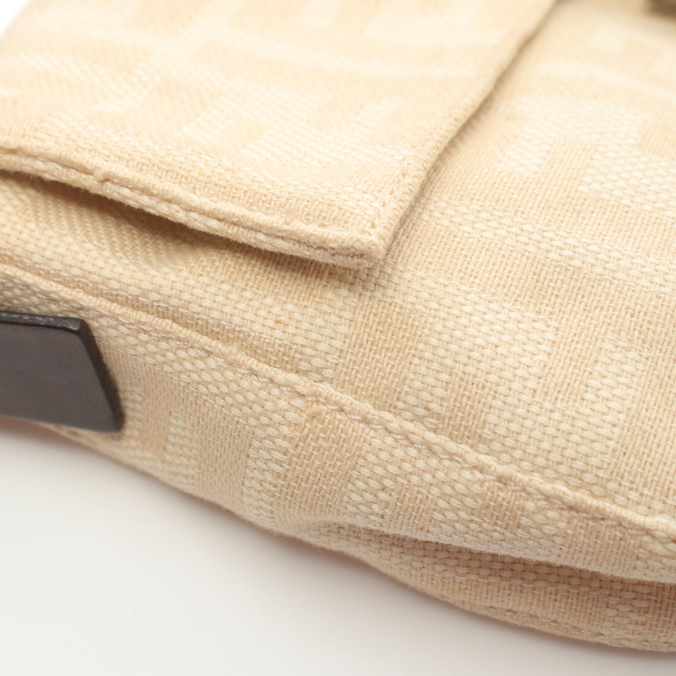 Fendi Fendi Mamma Bucket Handbag Canvas Leather Beige Dark Brown Size ONE SIZE - 9 Thumbnail