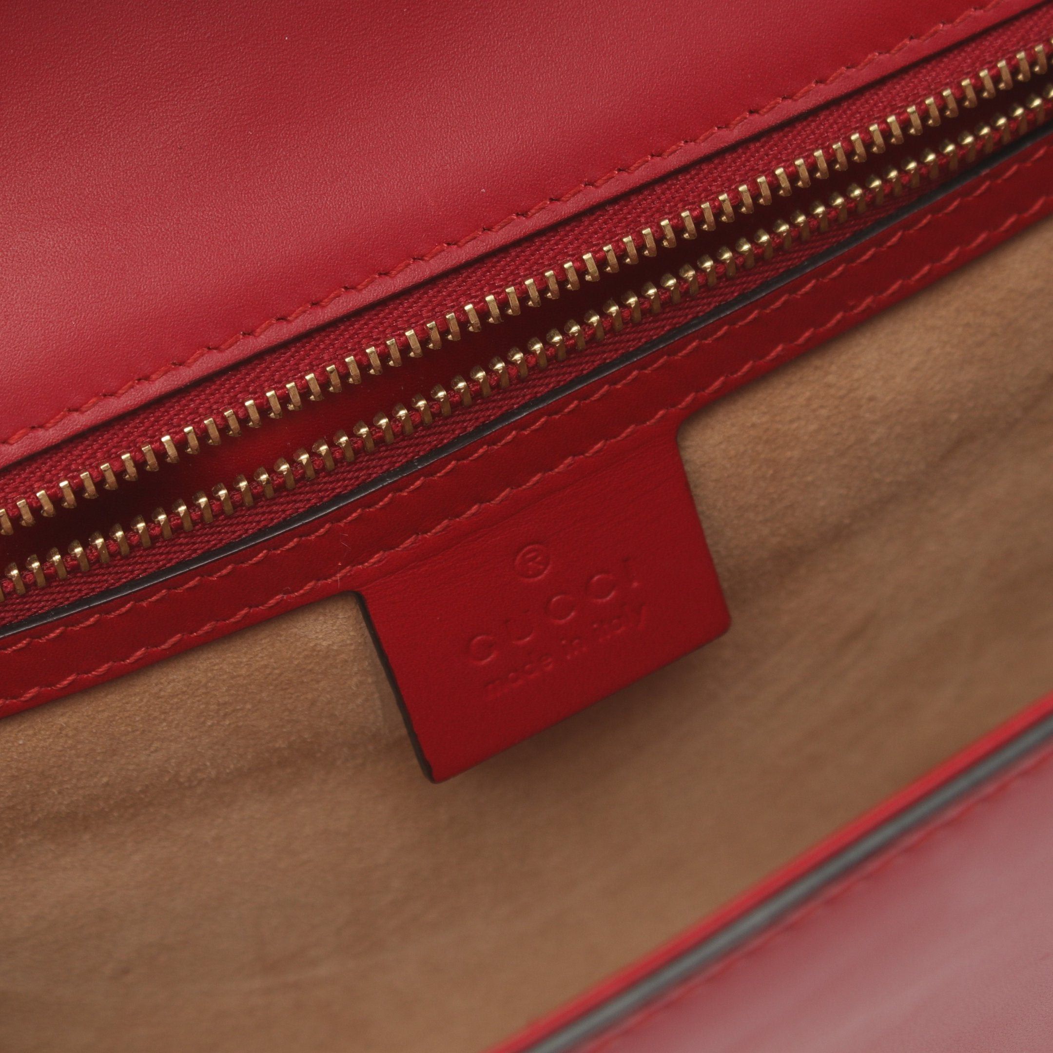 Gucci Gucci Sylvie Small Web Line Shoulder Bag Leather Red Navy Size ONE SIZE - 4 Thumbnail