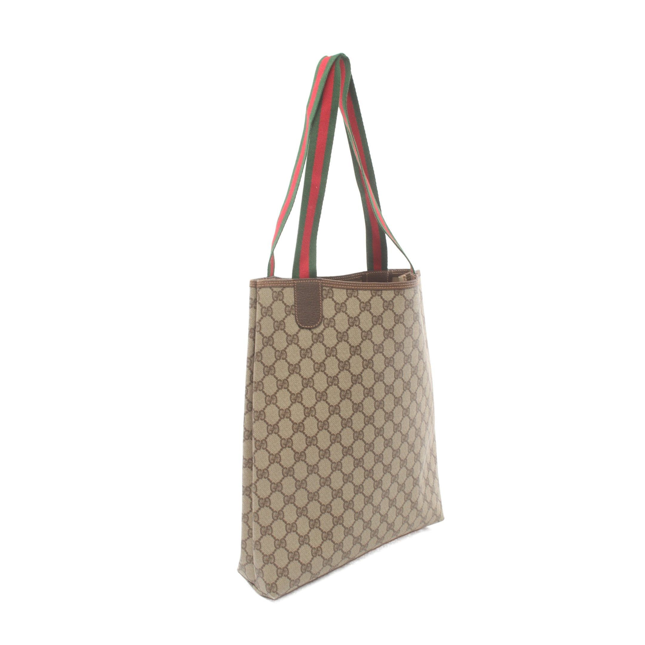 Gucci Gucci Old Gucci Sherry Line Shoulder Bag Tote Leather Beige Multicolor Size ONE SIZE - 2 Thumbnail
