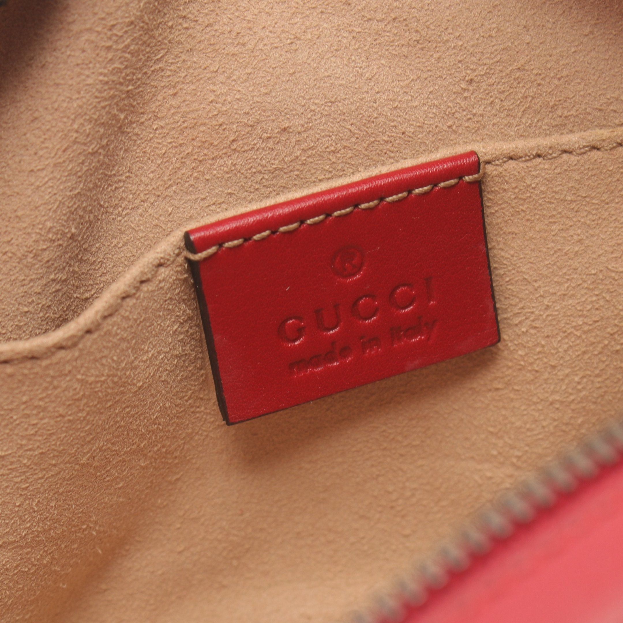 Gucci Gucci Gg Marmont Waist Bag Body Leather Red Size ONE SIZE - 4 Thumbnail